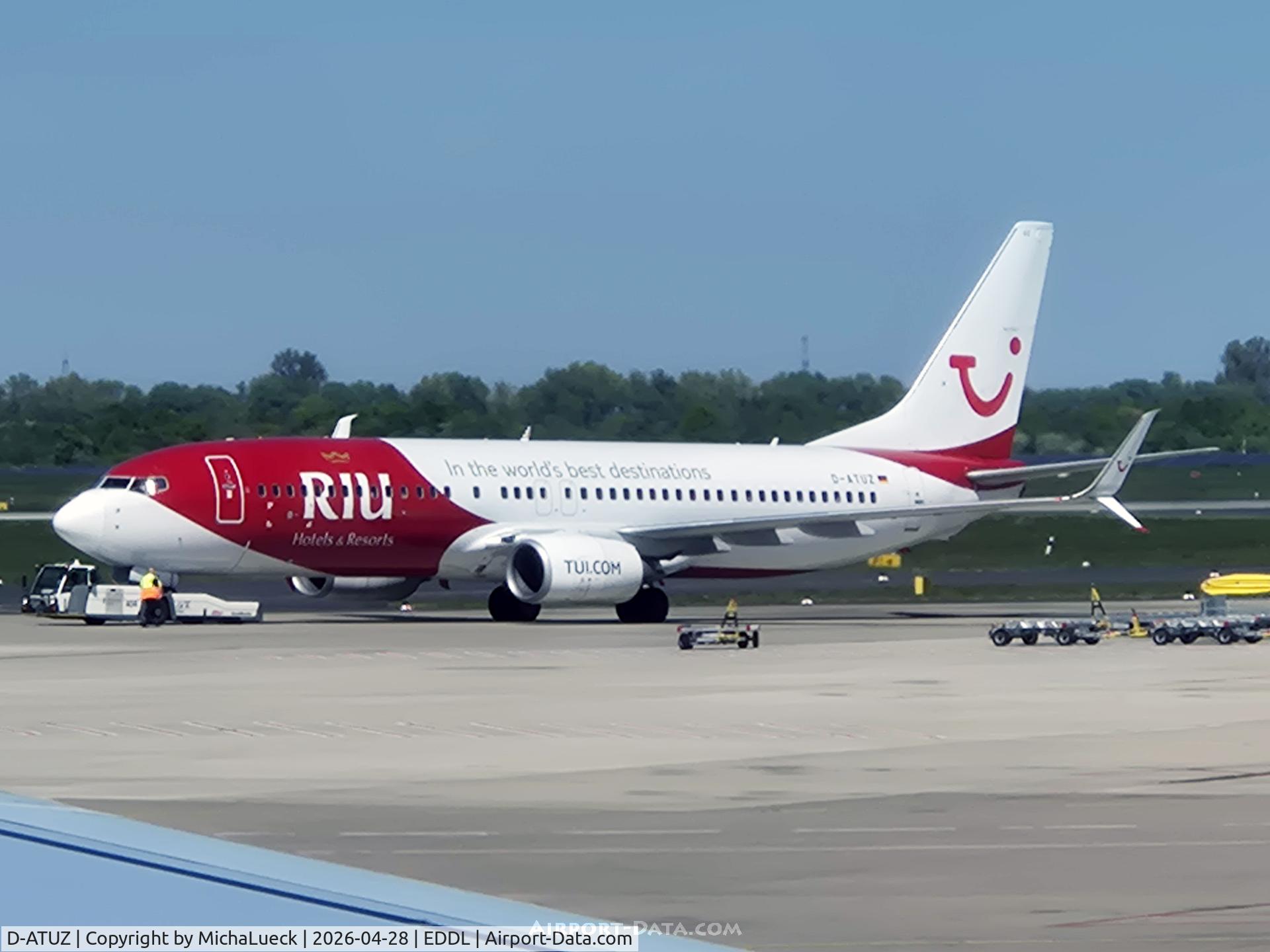 D-ATUZ, 2007 Boeing 737-8K5, c/n 34691 l/n 2246, At Düsseldorf Lohausen