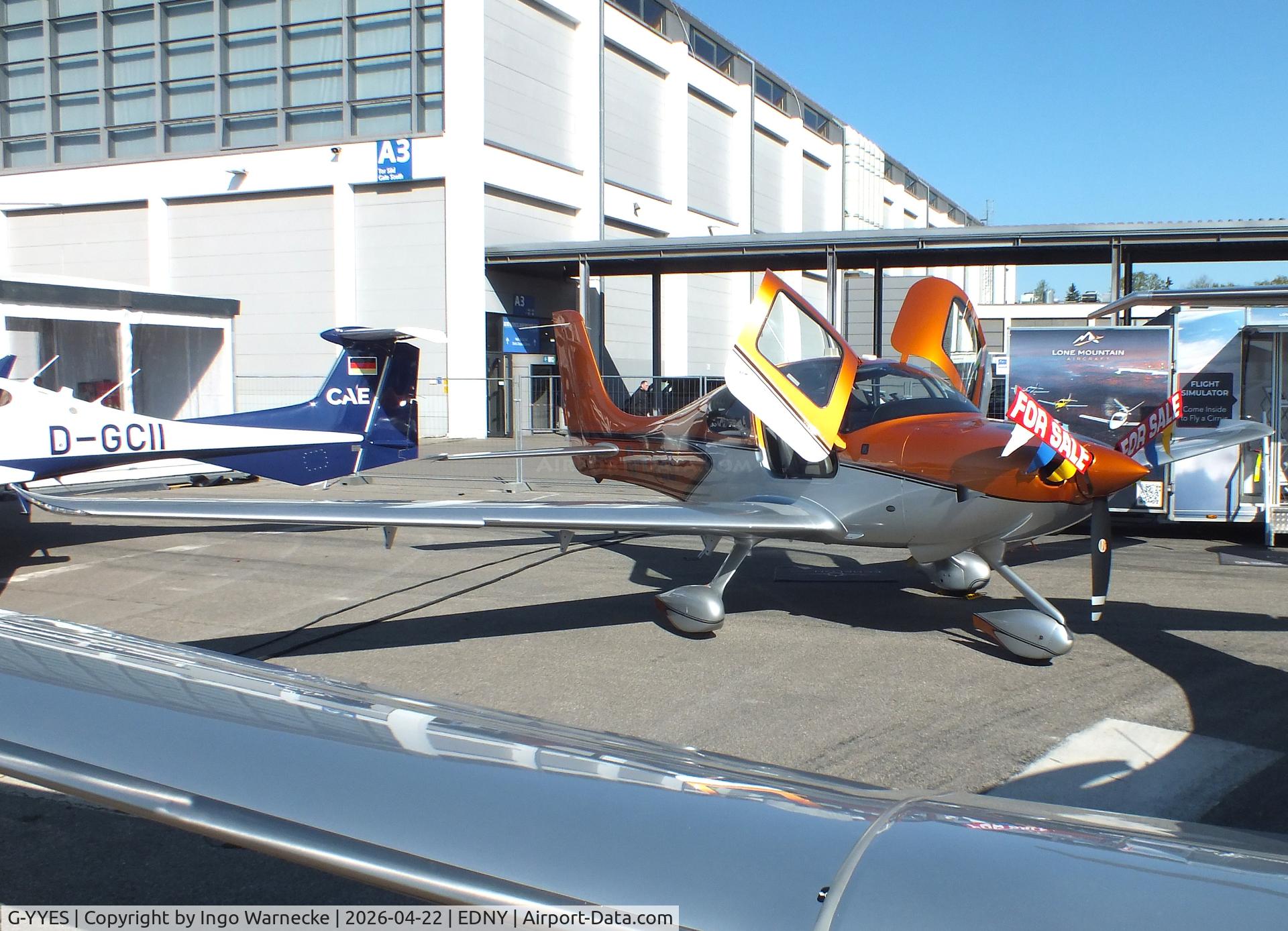 G-YYES, 2022 Cirrus SR20 C/N 8701, Cirrus SR20 Platinum at the AERO 2026, Friedrichshafen