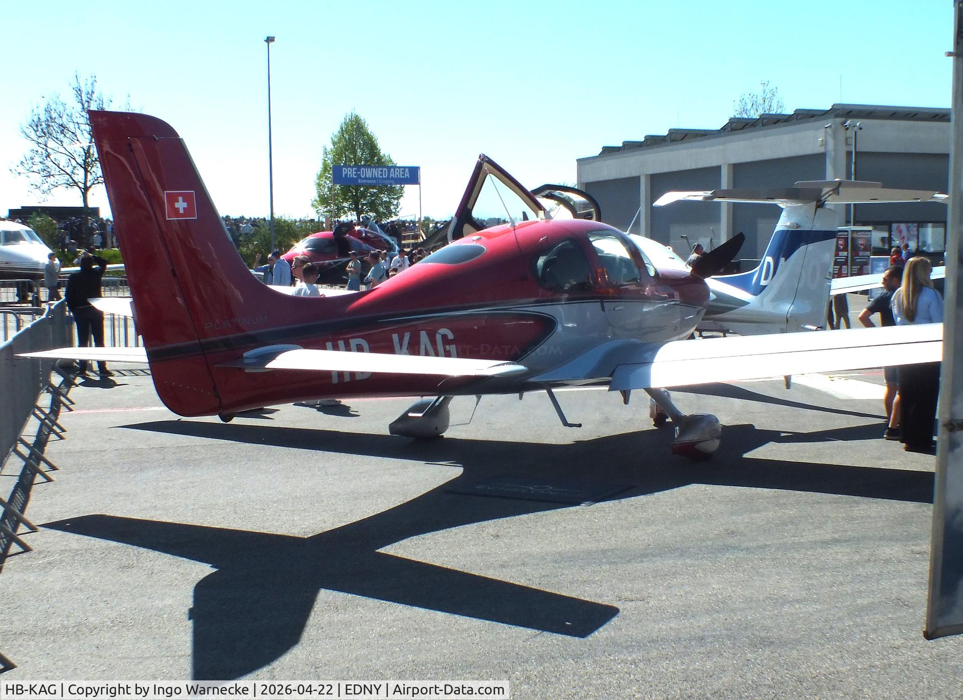 HB-KAG, 2022 Cirrus SR-22T G6, c/n 8723, Cirrus SR-22T G6 Platinum at the AERO 2026, Friedrichshafen