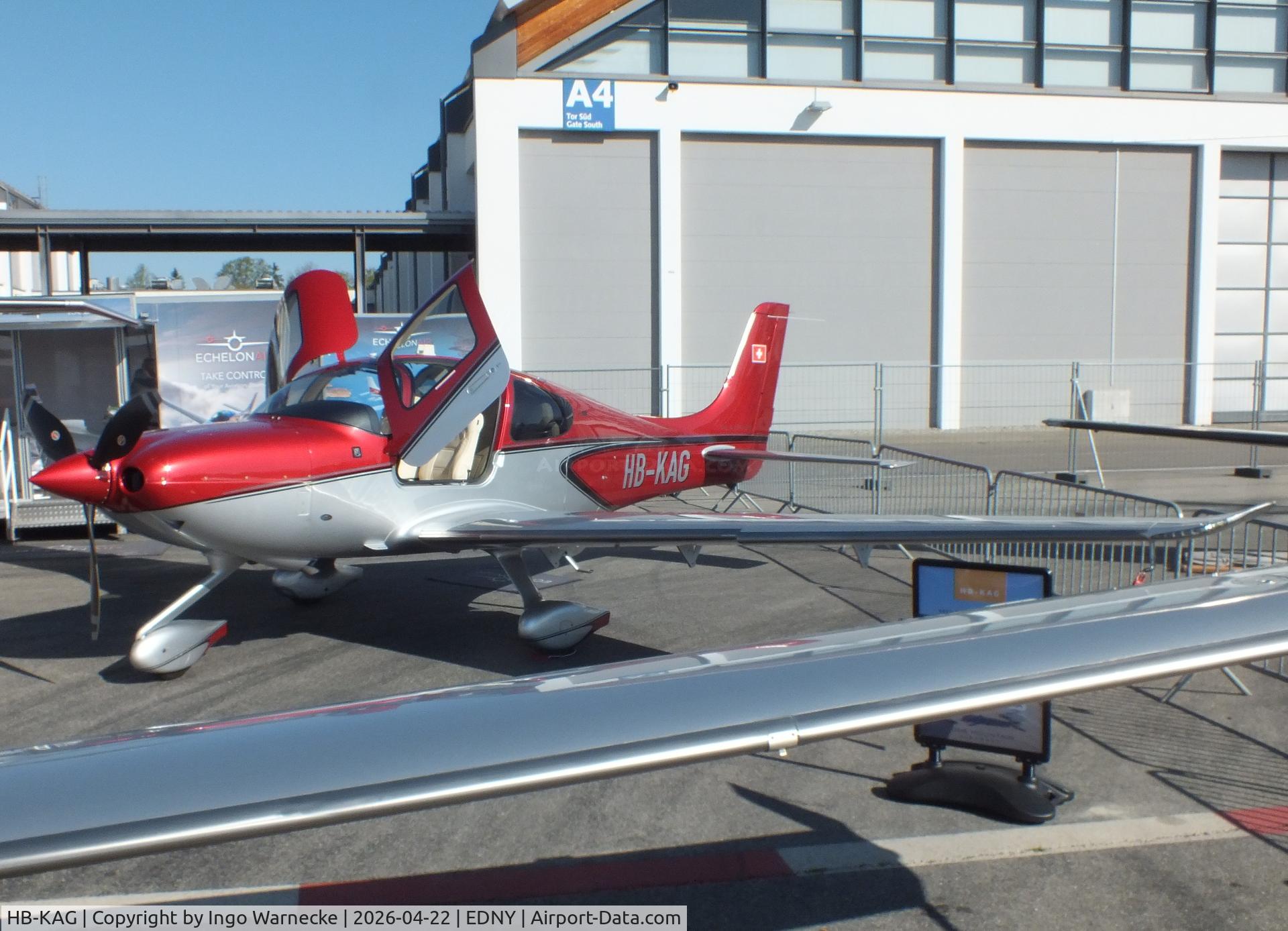 HB-KAG, 2022 Cirrus SR-22T G6, c/n 8723, Cirrus SR-22T G6 Platinum at the AERO 2026, Friedrichshafen