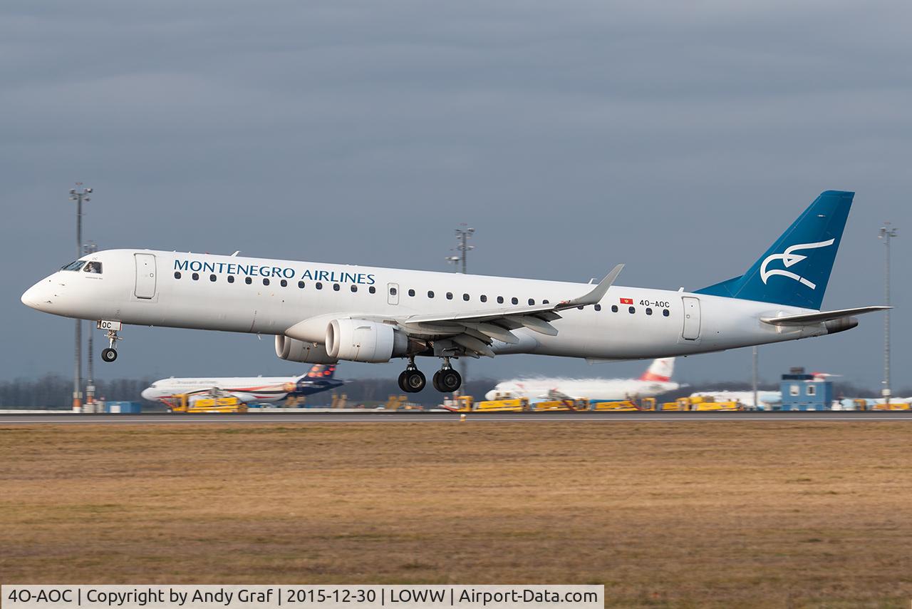 4O-AOC, 2010 Embraer 195LR (ERJ-190-200LR), c/n 19000358, Montenegro Airlines EMB195