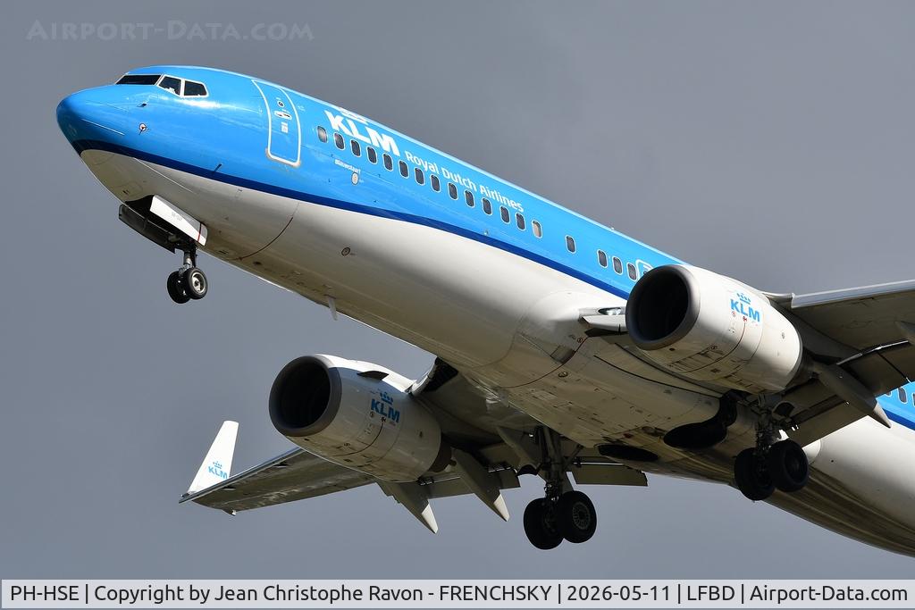 PH-HSE, 2011 Boeing 737-8K2, c/n 39259, Amsterdam (AMS)	Bordeaux (BOD)	KL1441