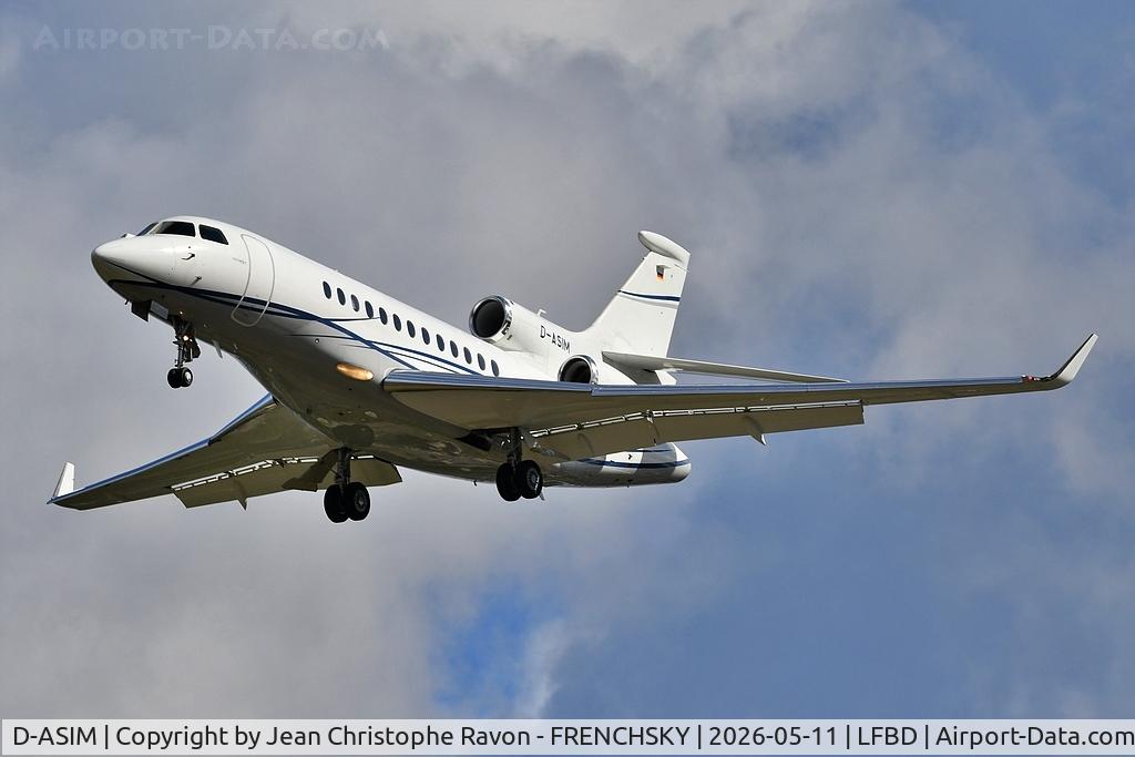 D-ASIM, 2013 Dassault Falcon 7X, c/n 106, Oxford (OXF)	Bordeaux (BOD)	H5992