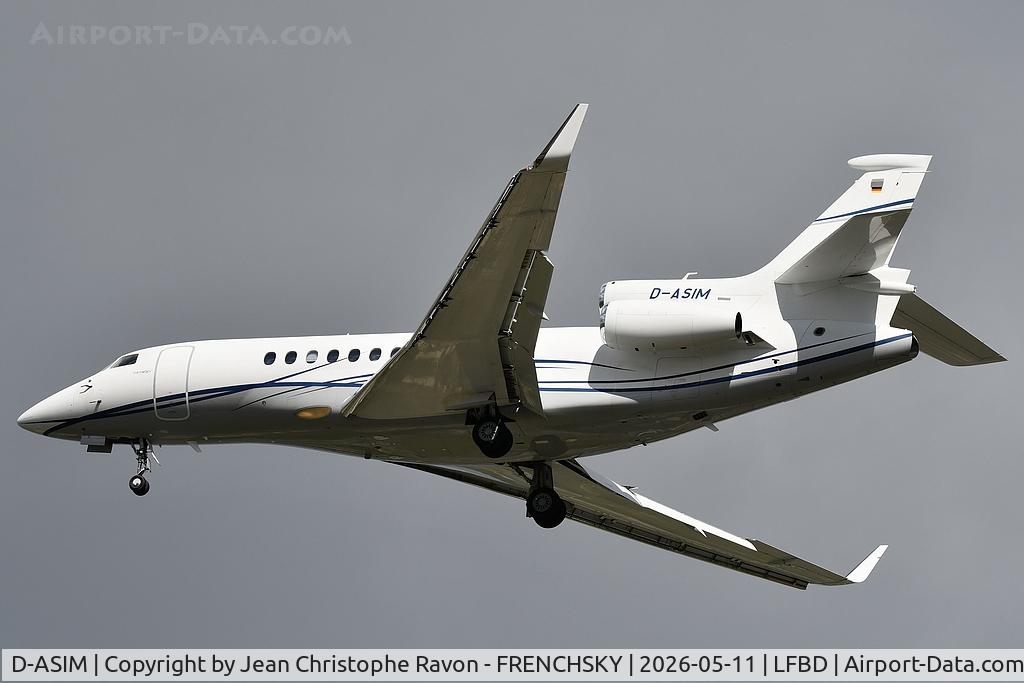 D-ASIM, 2013 Dassault Falcon 7X C/N 106, Oxford (OXF)	Bordeaux (BOD)	H5992