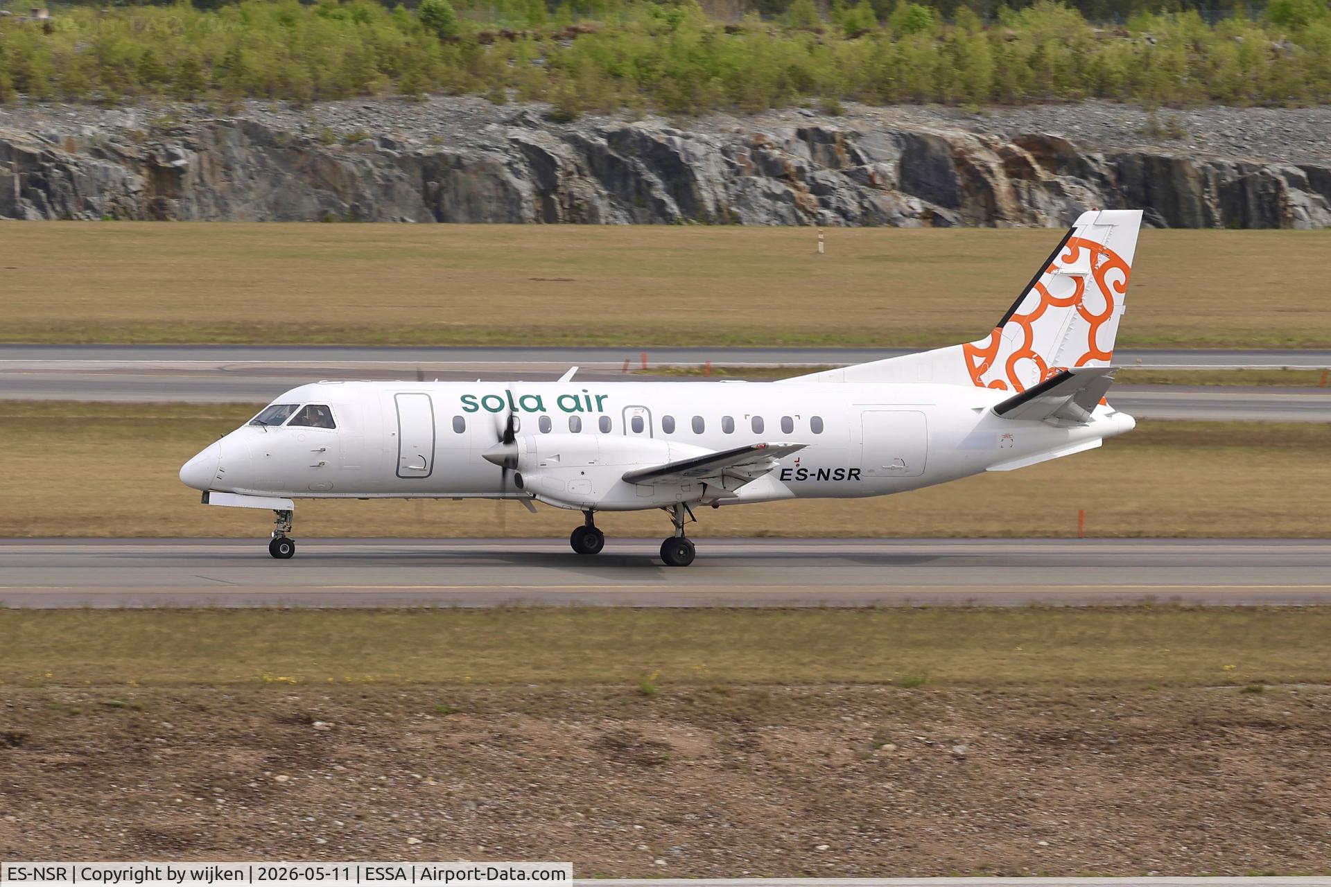 ES-NSR, 1990 Saab 340B C/N 340B-221, Twy W