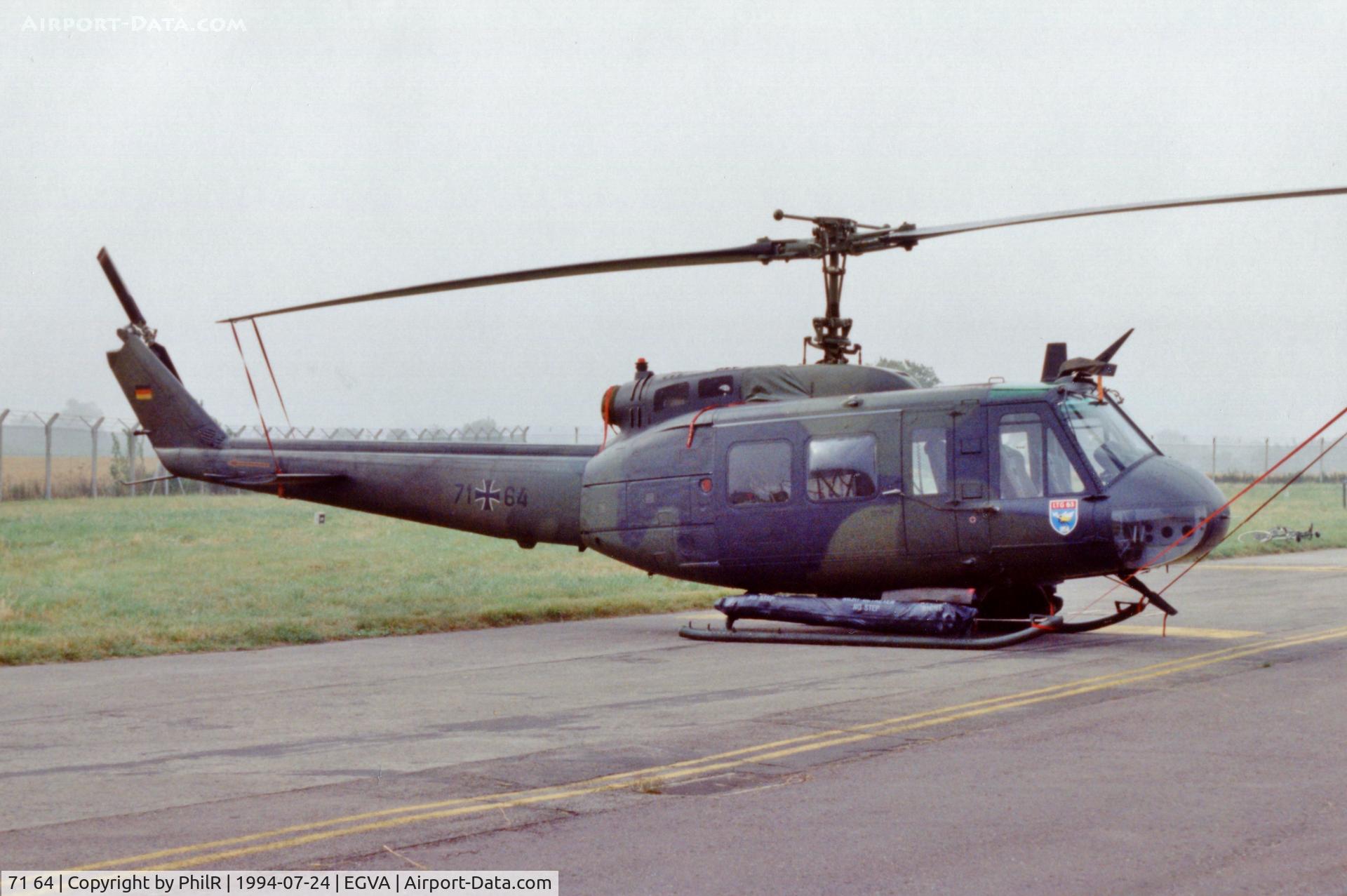 71 64, Bell (Dornier) UH-1D Iroquois (205), c/n 8224, 71+64 Bell UH-1 D Iroquois Luftwaffe IAT