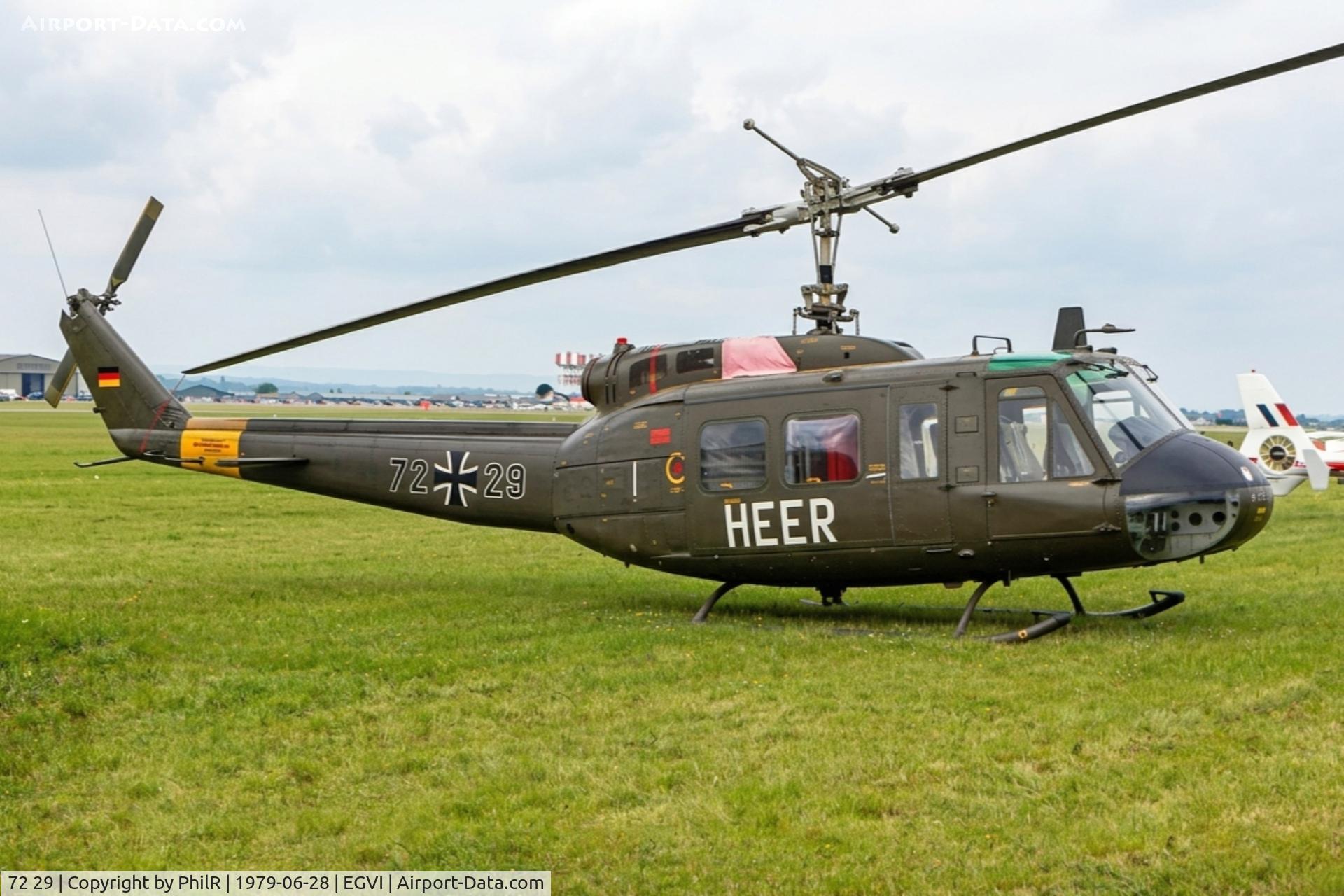72 29, Bell (Dornier) UH-1D Iroquois (205) C/N 8349, 72+29 Bell 212 Heer IAT
