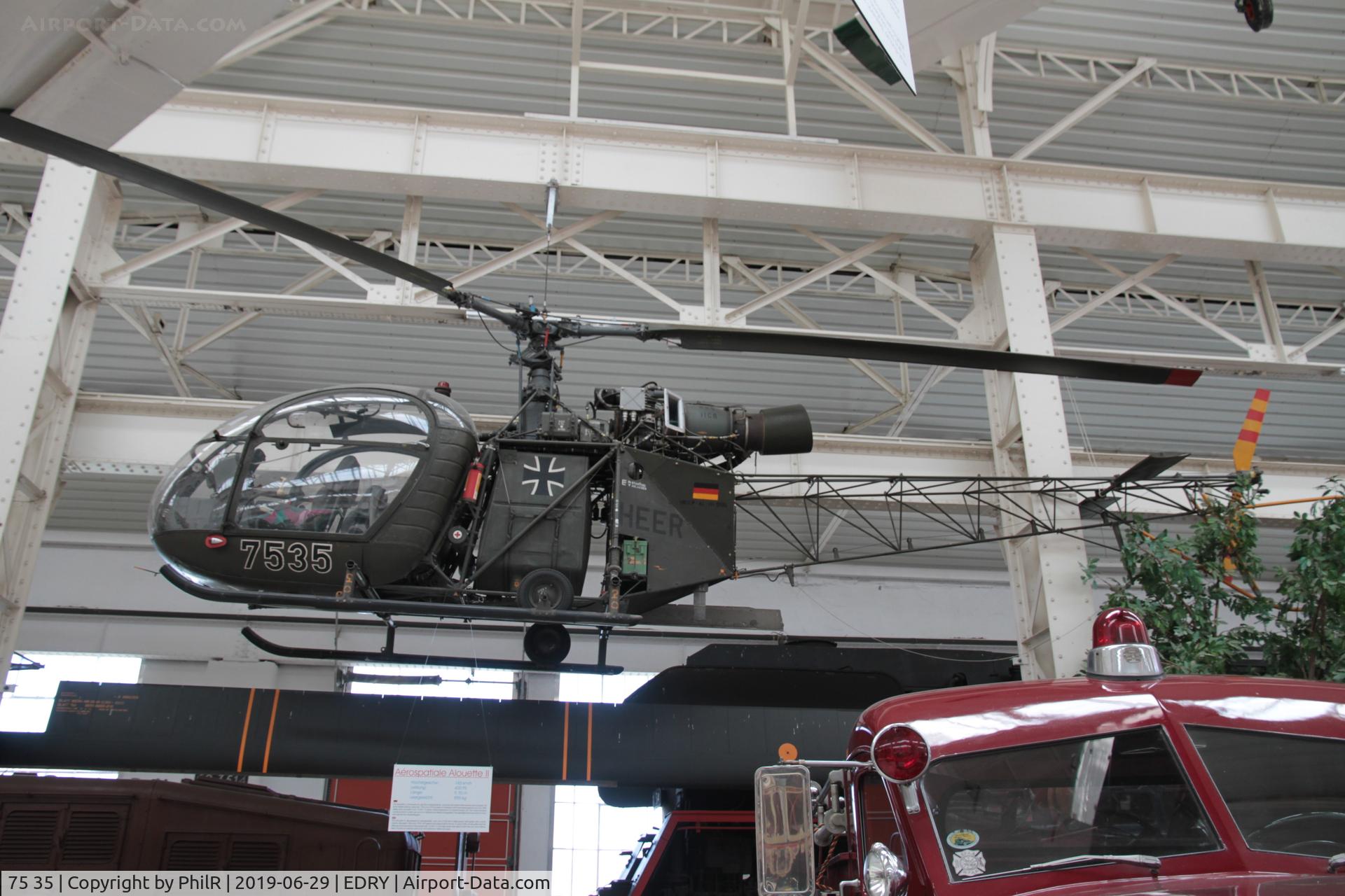 75 35, Sud SE-3130 Alouette II C/N 1327/C149, 75+35 Sud Aviation Alouette II Heer Speyer 