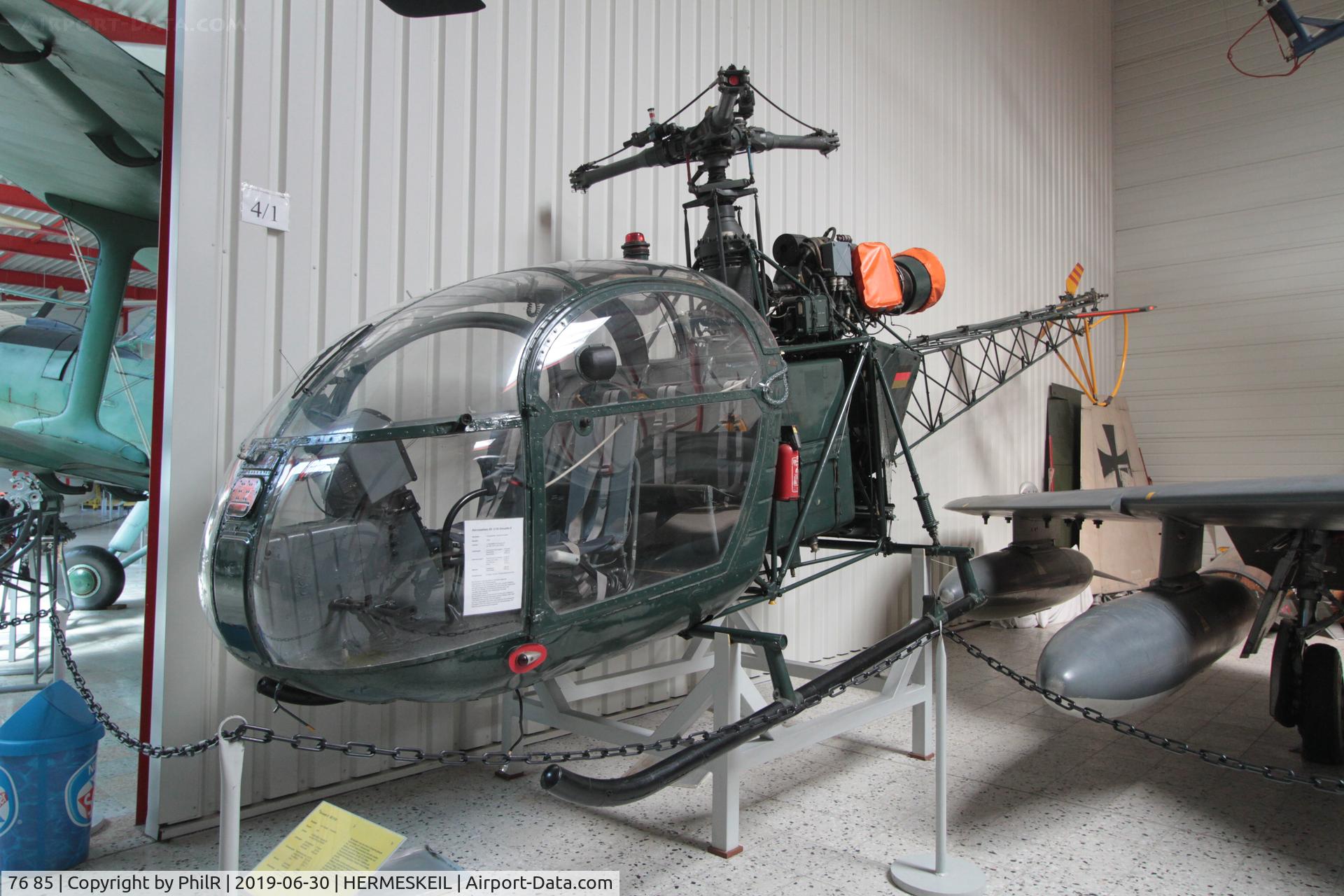 76 85, Aérospatiale SA-315B Lama C/N 1779/C427, 76+85 c1970 Aerospatiale SA315B Lama Hermeskeil 30.06.19 (1).JPG
