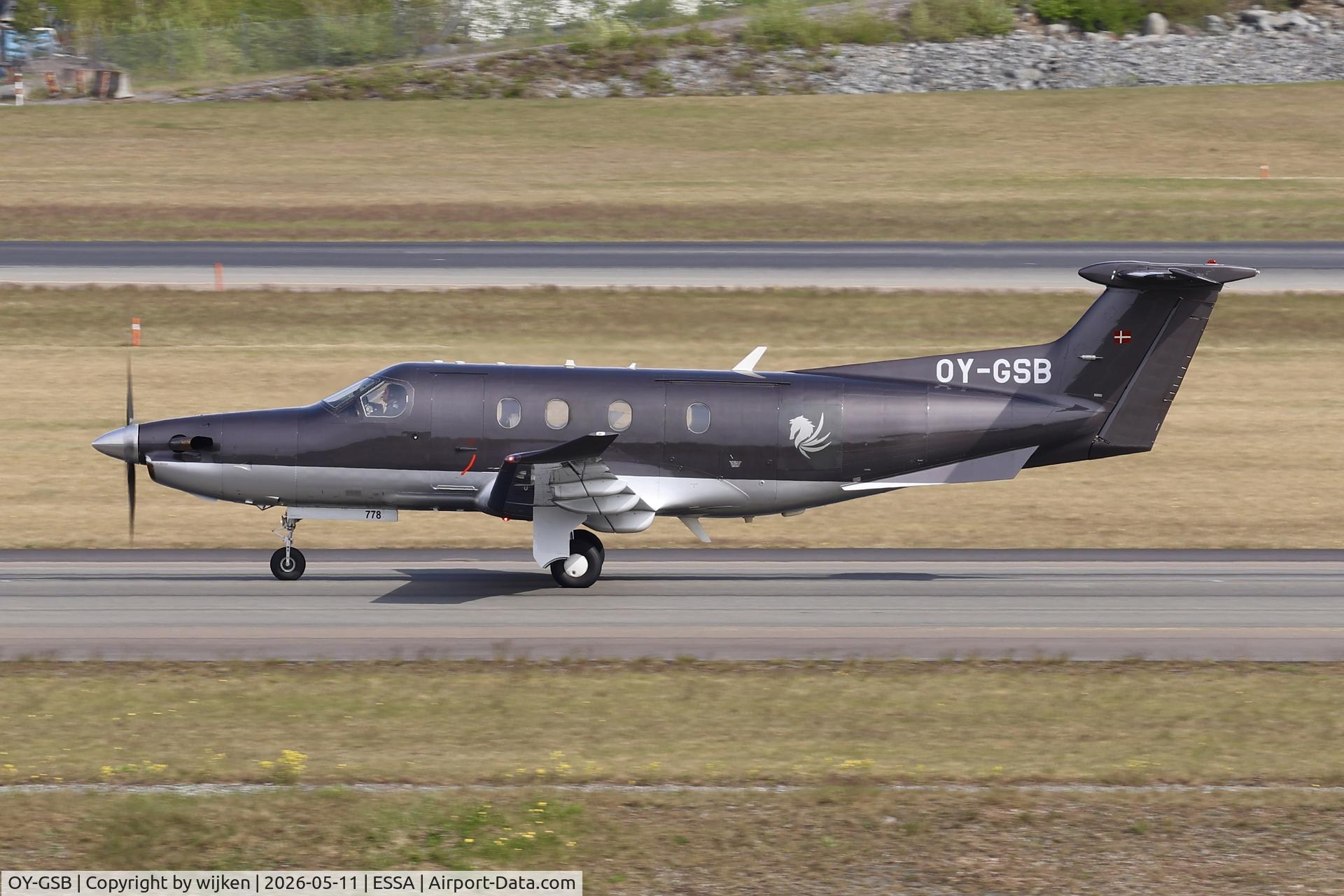 OY-GSB, 2006 Pilatus PC-12/47 C/N 778, Twy W
