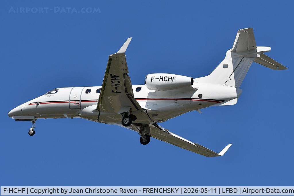 F-HCHF, Embraer EMB-505 Phenom 300E C/N 50500929, Frankfurt (FRA)	Bordeaux (BOD)	(FHCHF)