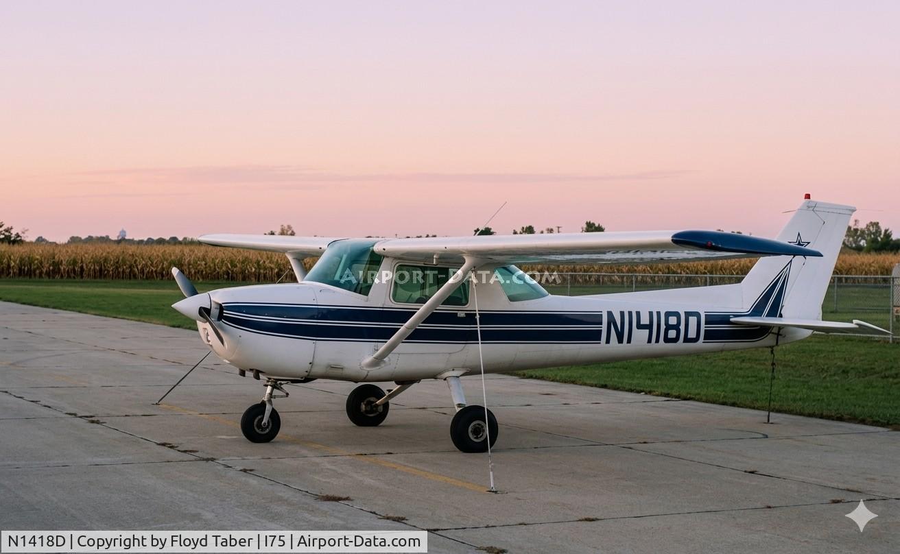 N1418D, 1951 Cessna 170A, c/n 20001, ON THE RAMP