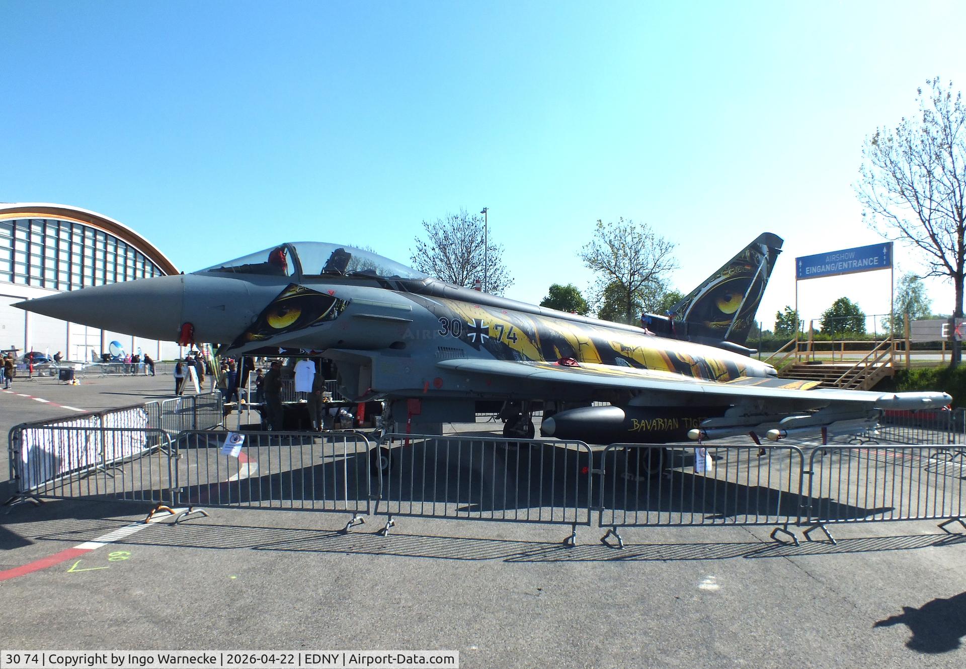 30 74, 2014 Eurofighter EF-2000 Typhoon C/N GS055, Eurofighter EF2000 of the Luftwaffe (German Air Force)  in 