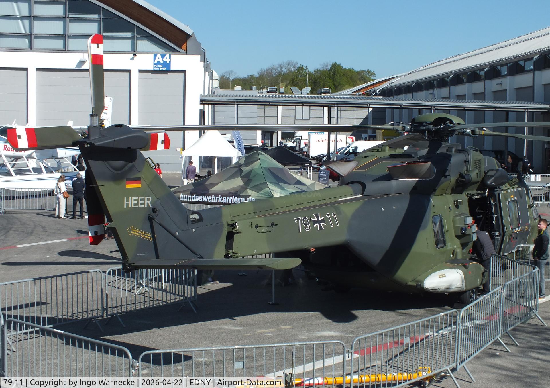 79 11, 2013 NHI NH-90 TTH HEER Caiman C/N 1143, NHI NH90 TTH of the Heeresflieger (German Army) at the AERO 2026, Friedrichshafen