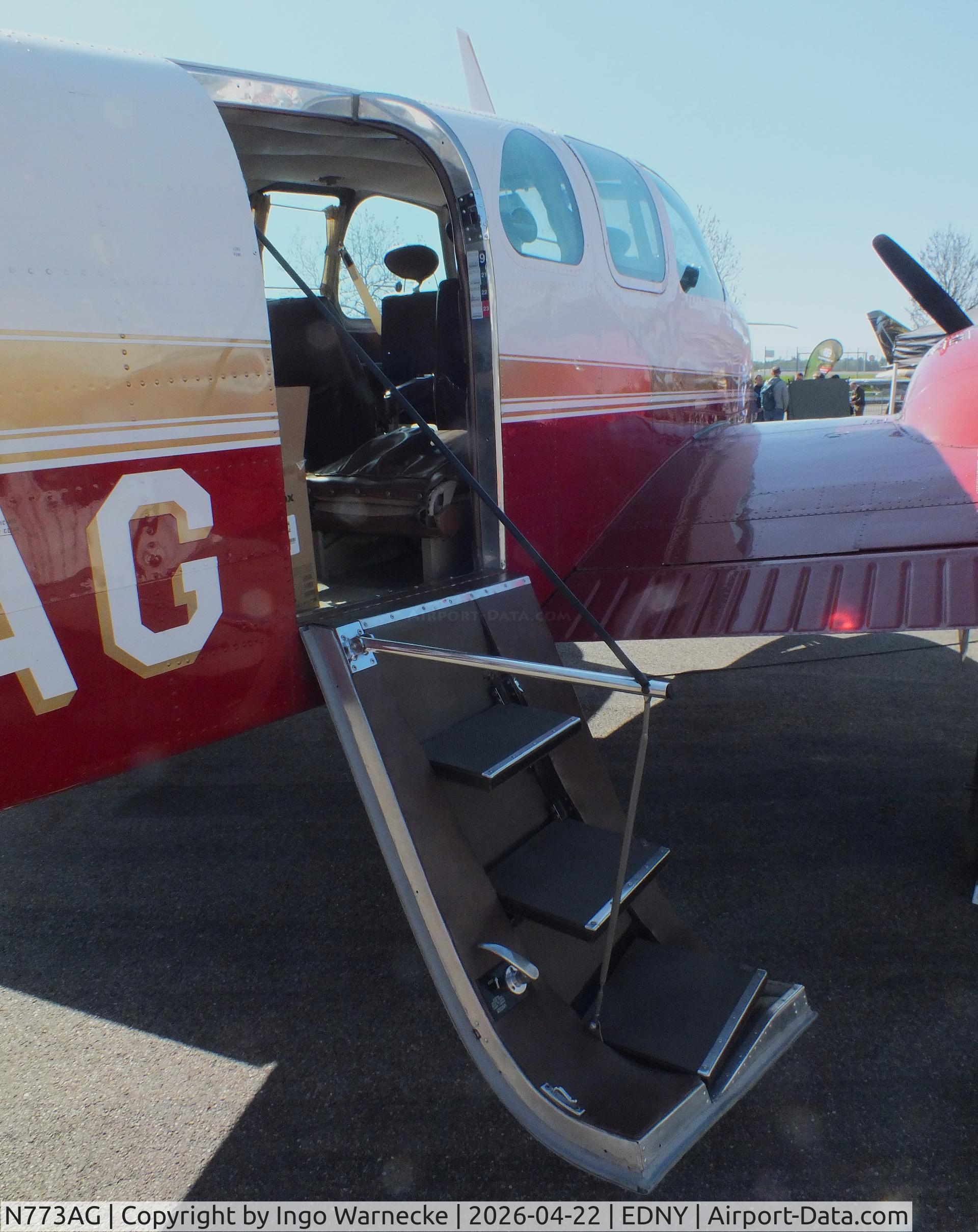 N773AG, 1960 Beech H50 C/N HH-130, Beech H50 Twin Bonanza at the AERO 2026, Friedrichshafen