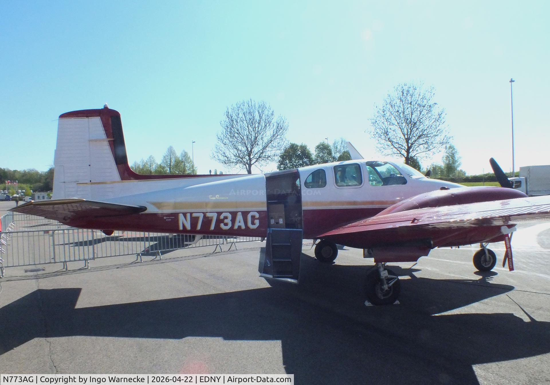 N773AG, 1960 Beech H50 C/N HH-130, Beech H50 Twin Bonanza at the AERO 2026, Friedrichshafen