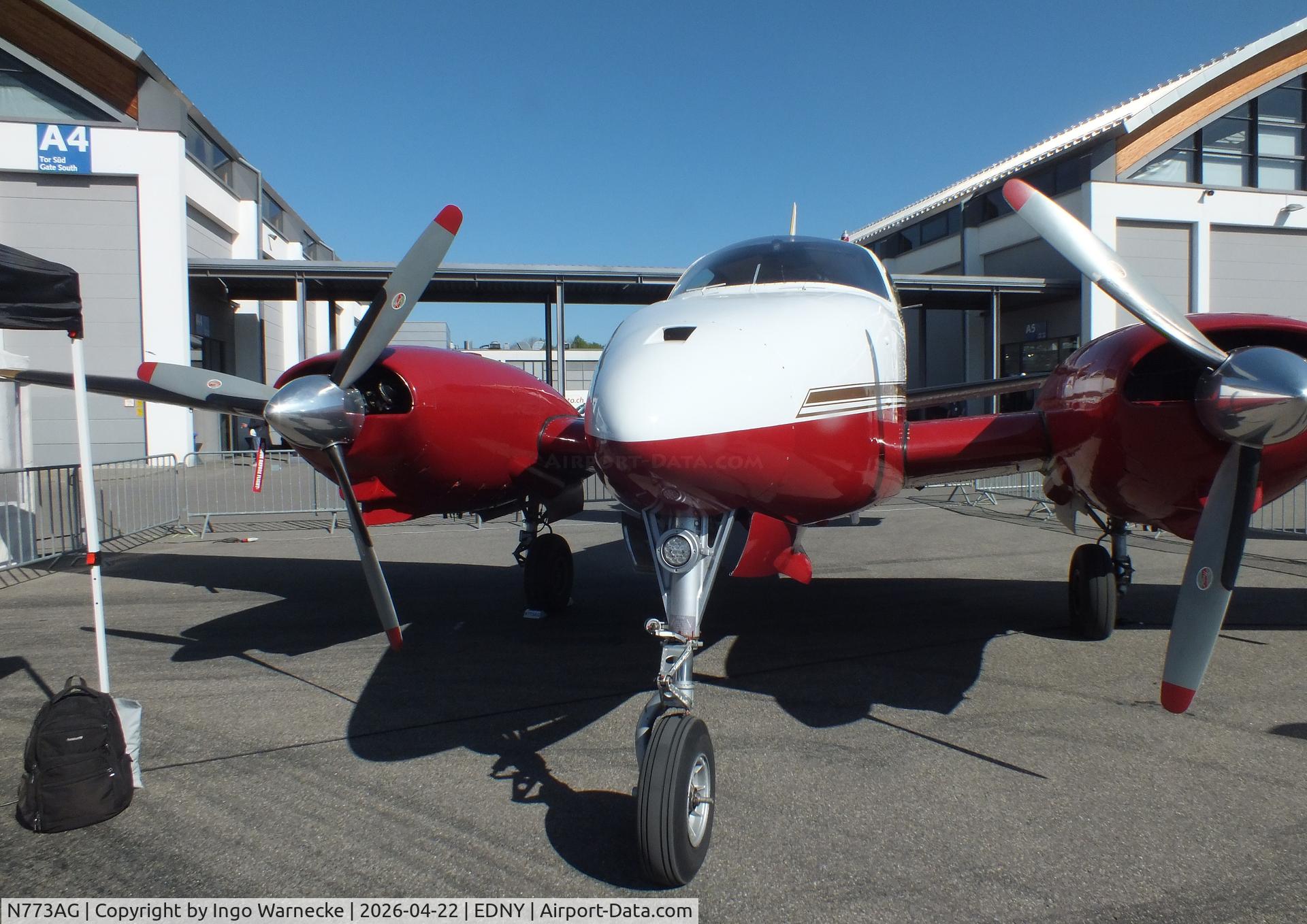 N773AG, 1960 Beech H50 C/N HH-130, Beech H50 Twin Bonanza at the AERO 2026, Friedrichshafen