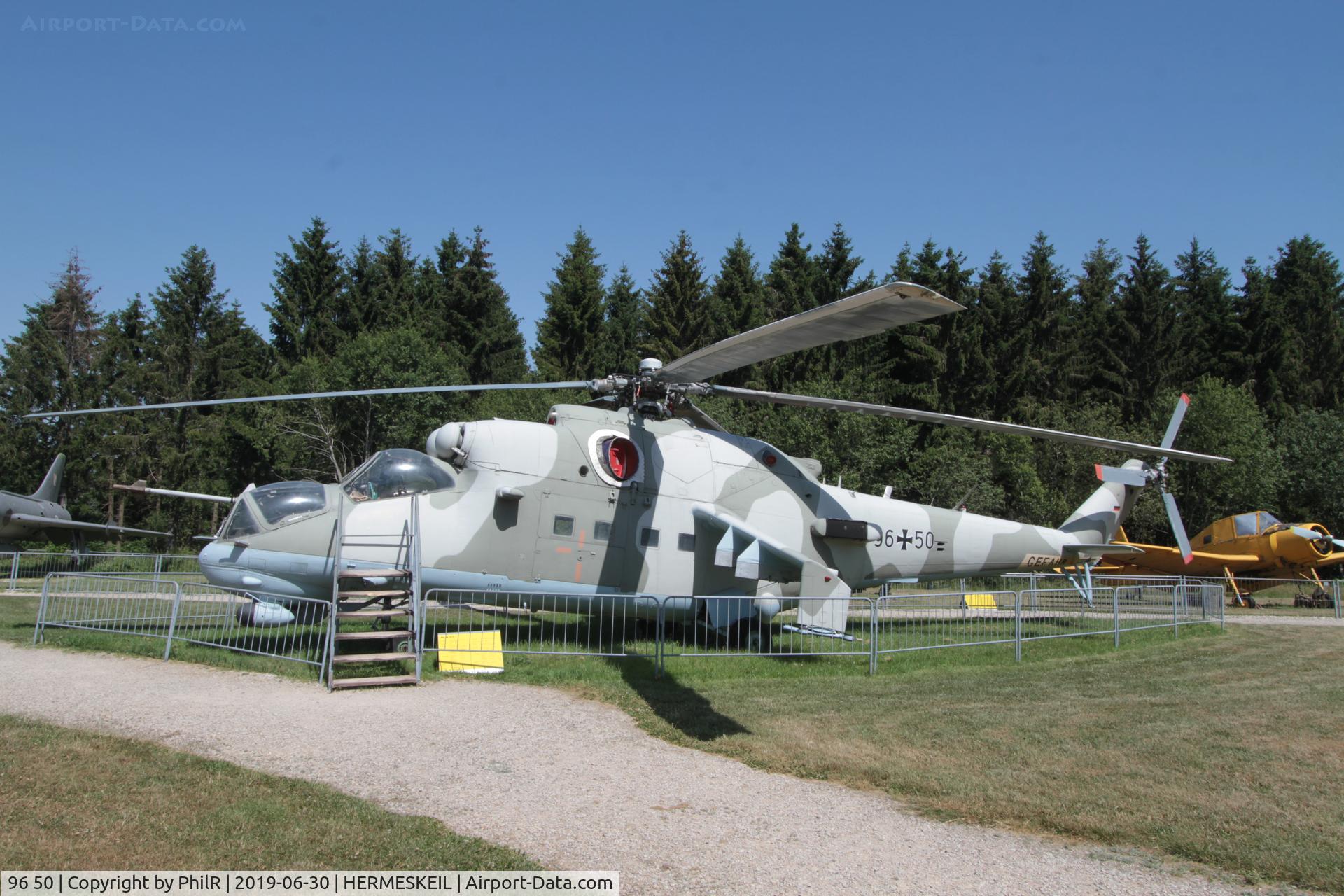 96 21, Mil Mi-24D Hind C/N B4002, 96+50 (480 NVA) 1981 Mil Mi-24P Hind German AF Hermeskeil
