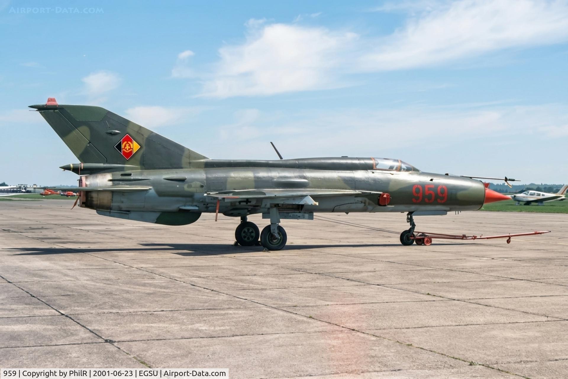 959, 1968 Mikoyan-Gurevich MiG-21SPS, c/n 94A6503, 959 Mig 21 SPS GDR AF Duxford
