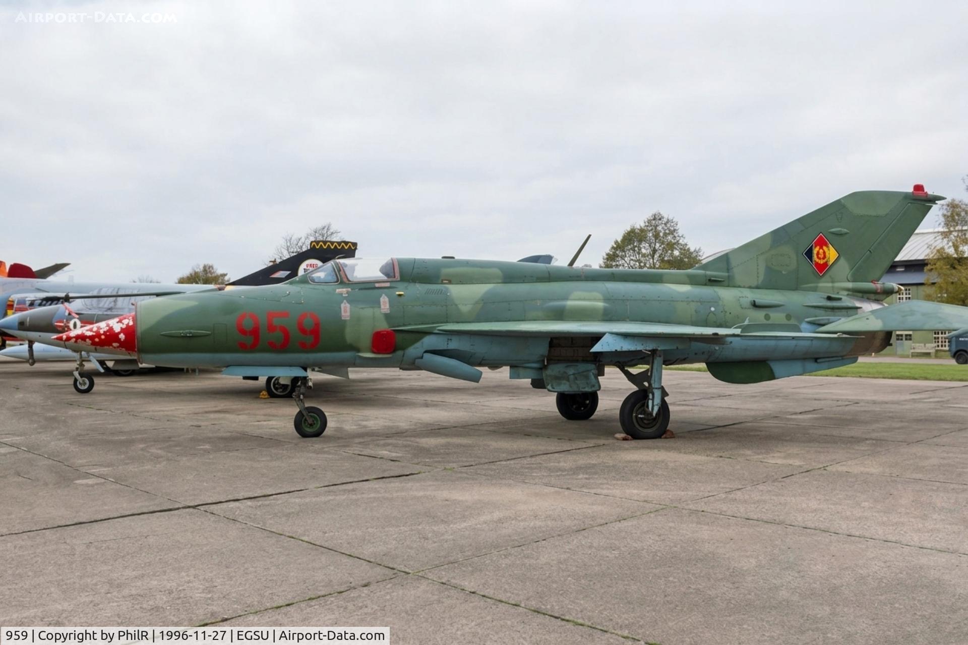 959, 1968 Mikoyan-Gurevich MiG-21SPS, c/n 94A6503, 959 1968 Mig-21 GDR AF Duxford
