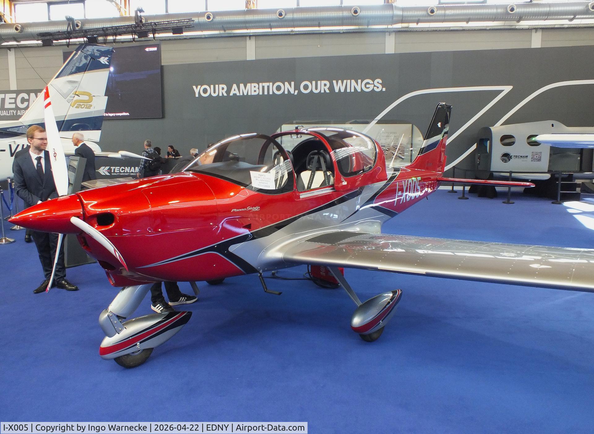 I-X005, Tecnam P-2002 Sierrra Mk.II C/N unknown_I-X005, Tecnam P2002 Sierrra Mk II at the AERO 2026, Friedrichshafen