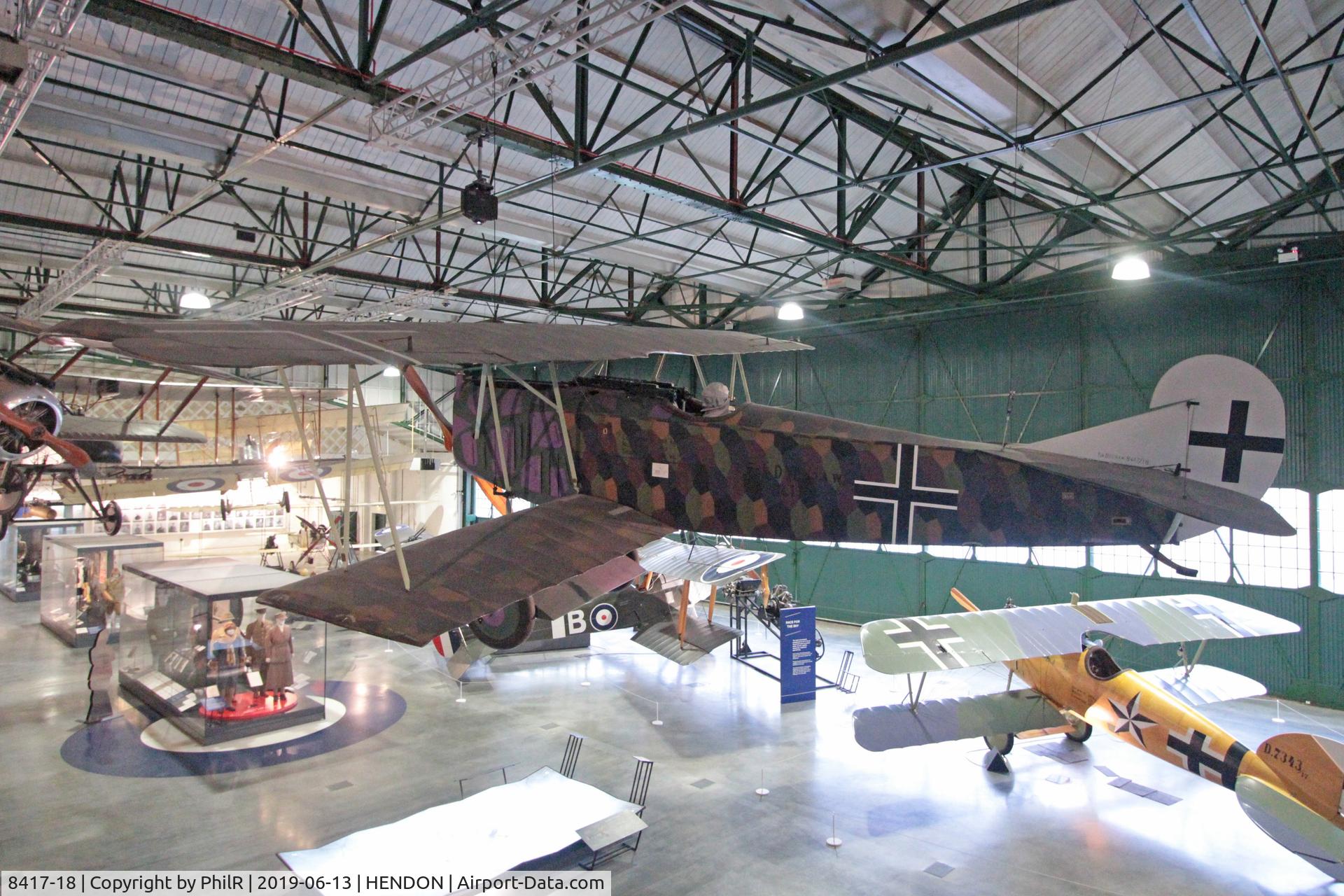 8417-18, Fokker D-VII C/N Not found 8417-18, 8417-18 (9207M) 1918 Fokker DVll RAF Museum Hendon 
