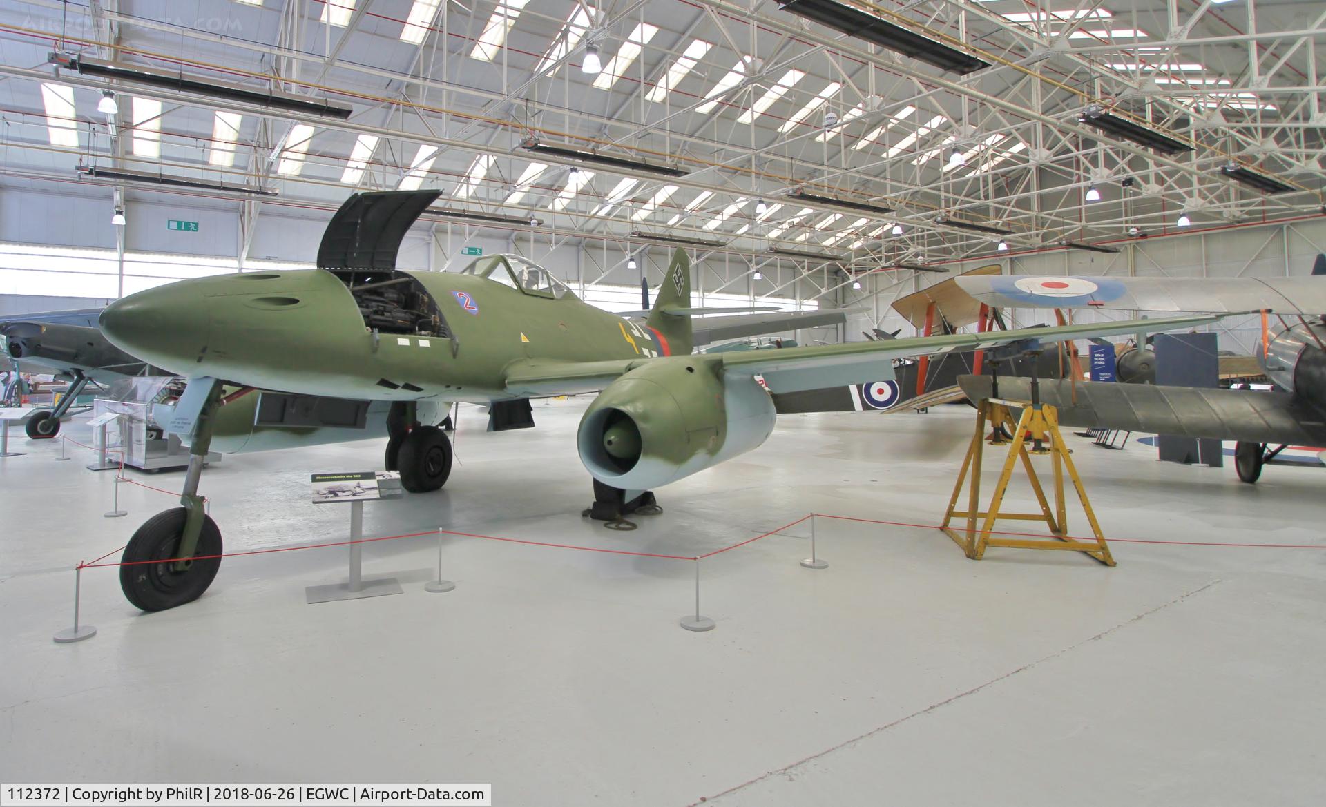 112372, Messerschmitt Me-262A-2a Schwalbe C/N 112372, 112372 1944 Messerschmitt Me262A-2a Cosford 
