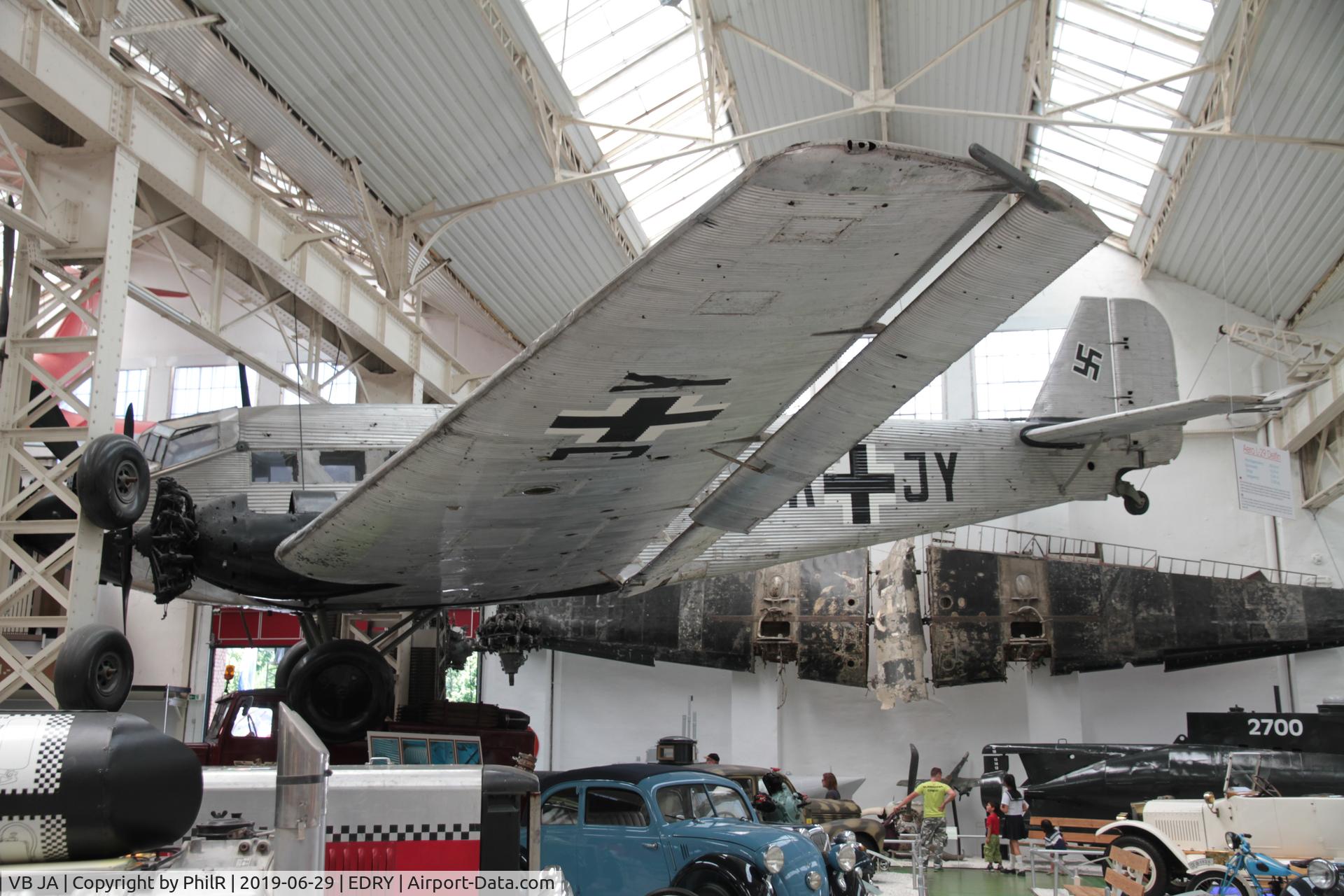 VB JA, Junkers Ju-52/3m g4e C/N 6821, 6821 (VB+JA, CA+JY) Junkers Ju-52 3mg4e Speyer 
