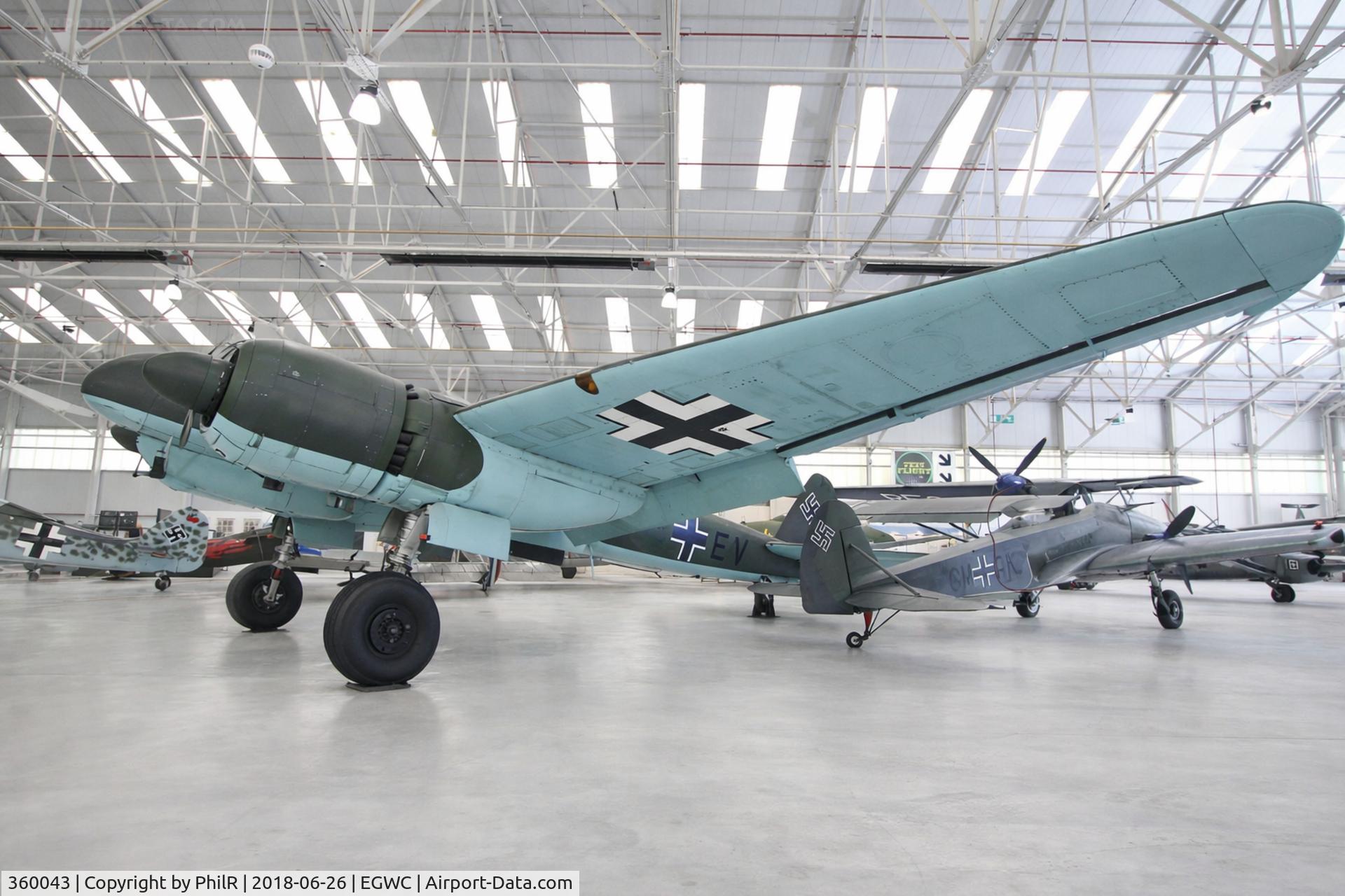 360043, Junkers Ju-88R-1 C/N 360043, 360043 D5+EV 1942 Junkers Ju88 R-1 Luftwaffe Cosford 
