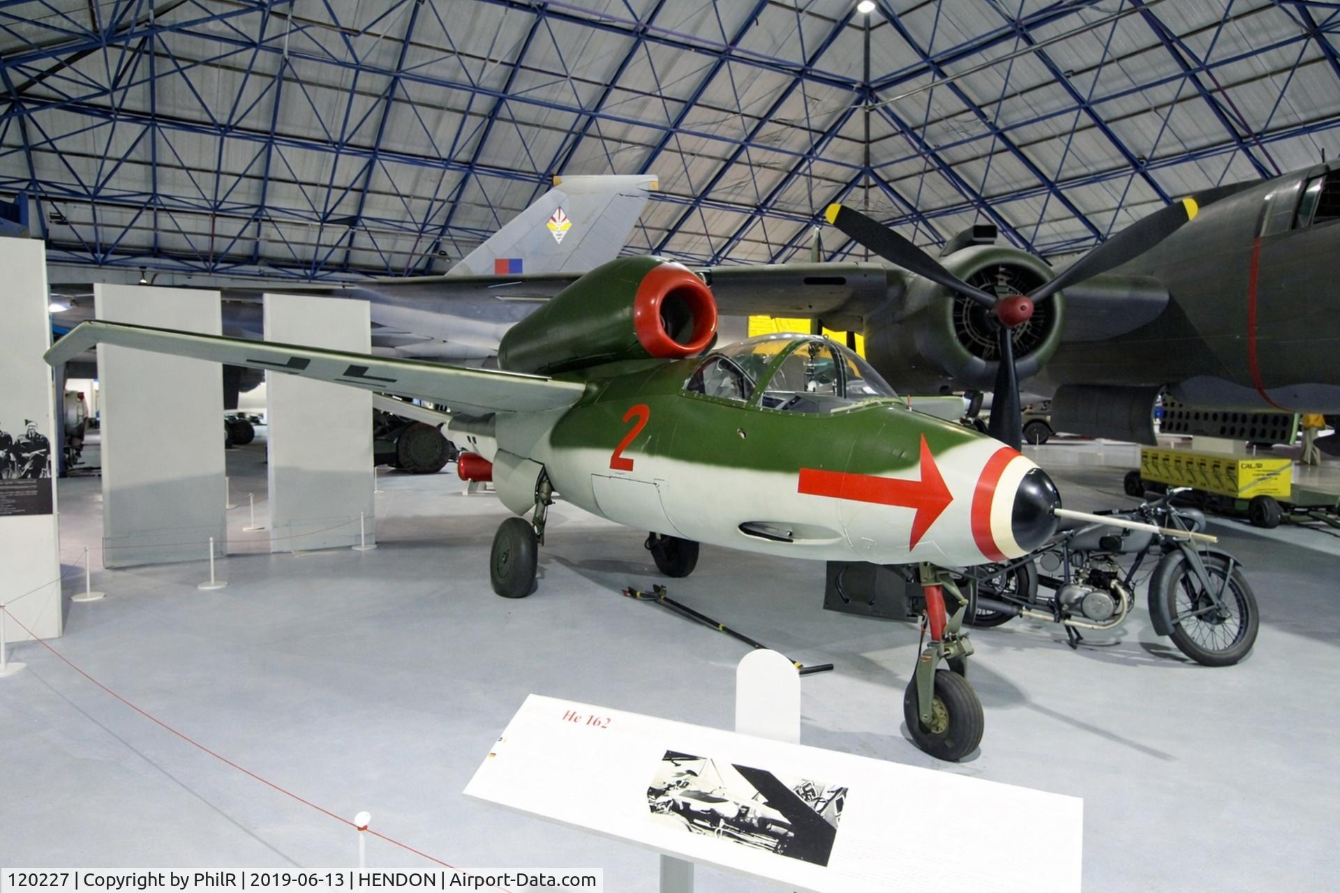 120227, 1945 Heinkel He-162A-2 Volksjager C/N 120227, 120227 (VN679) 1945 Heinkel He162A-2 RAF Museum Hendon 
