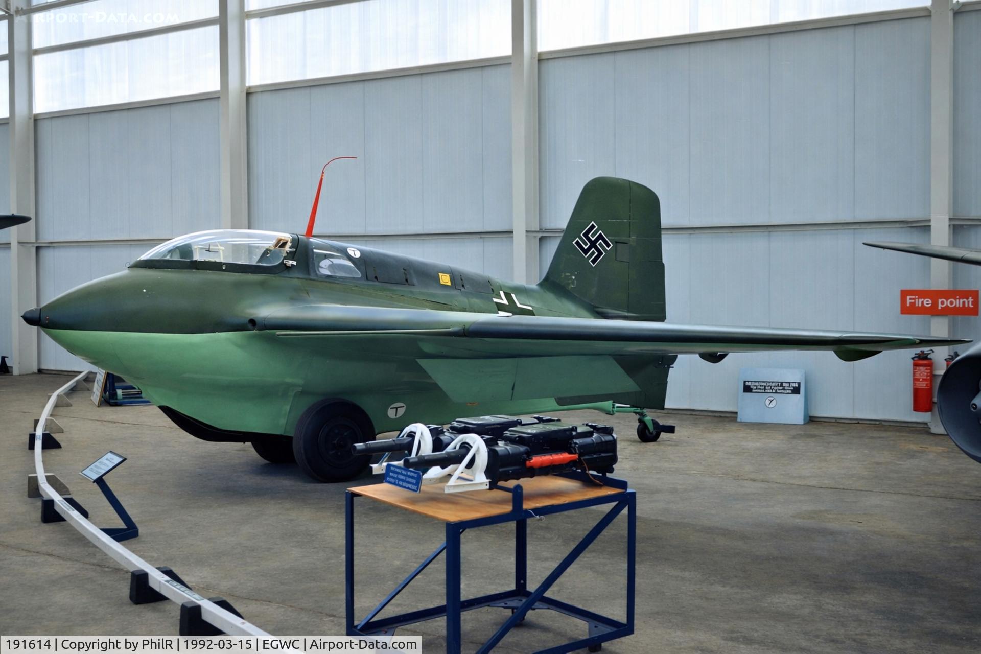 191614, 1945 Messerschmitt Me-163B-1a Komet C/N 191614, 191614 1944 Me-163B-1a Komet Luftwaffe Cosford 