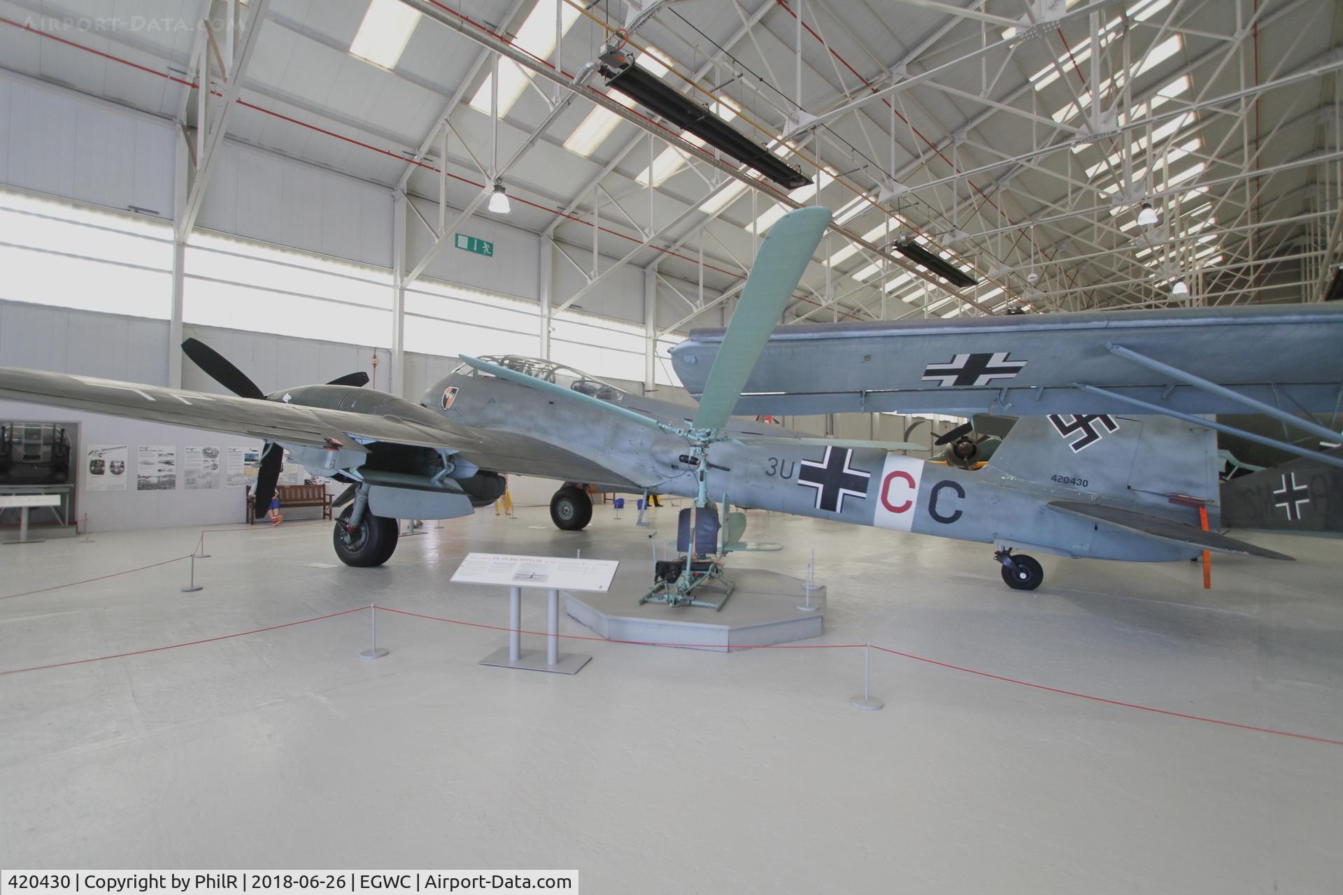 420430, Messerschmitt Me-410A C/N 420430, 420430 3U+CC 1943 Messerschmitt Me410A-1U2 Luftwaffe Cosford 
