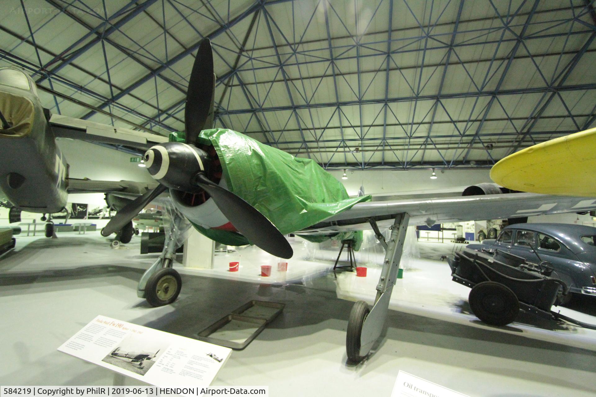 584219, Focke-Wulf Fw-190F-8/U1, c/n 584219, 584219 1944 Focke Wulf FW190 F-8U1 RAF Museum Hendon 
