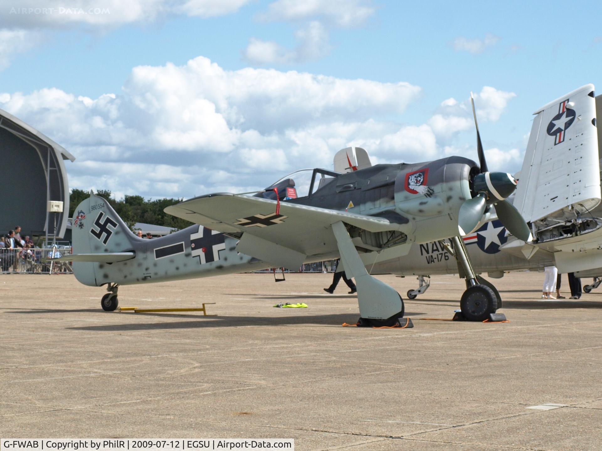 G-FWAB, 2005 Flugwerk Fw 190-A8/N Replica, c/n 980554 l/n 10, 980554 Focke Wulf FW-190 Luftwaffe Duxford