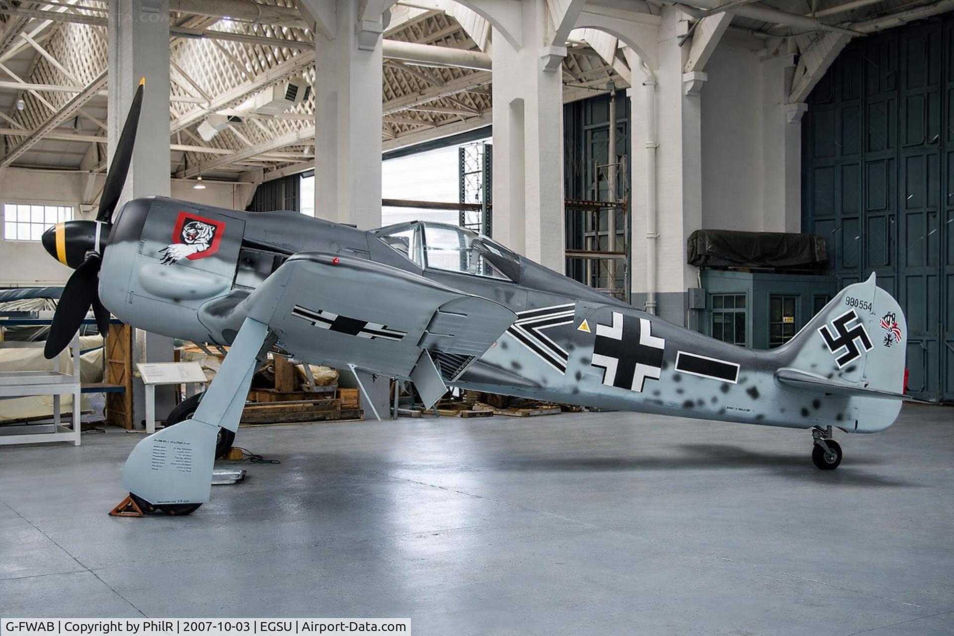 G-FWAB, 2005 Flugwerk Fw 190-A8/N Replica, c/n 980554 l/n 10, 980554 Focke Wulf FW-190 Luftwaffe Duxford 
