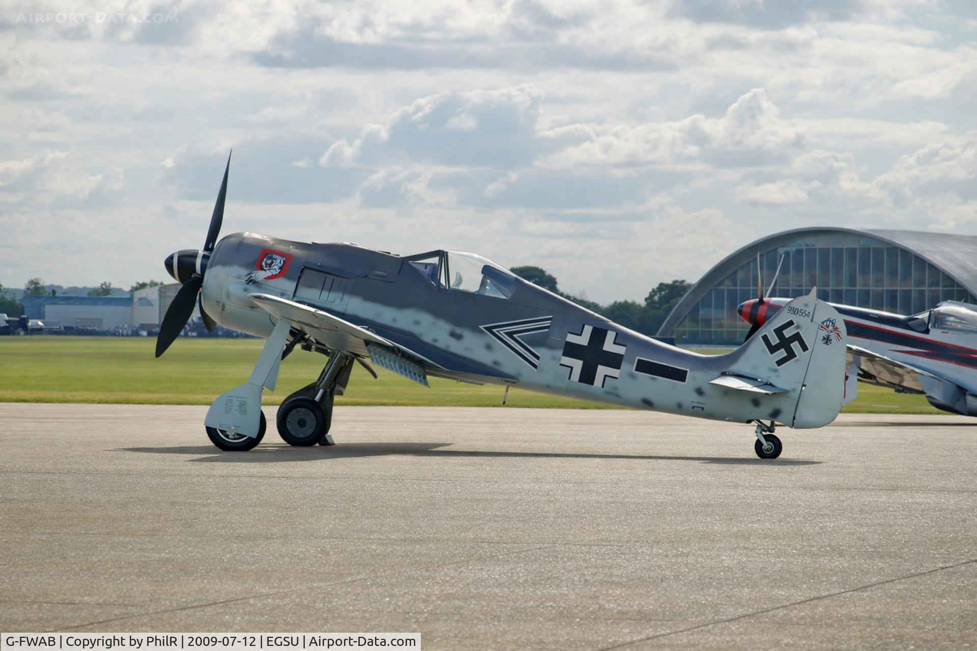 G-FWAB, 2005 Flugwerk Fw 190-A8/N Replica, c/n 980554 l/n 10, 980554 Focke Wulf FW-190 Luftwaffe Duxford 
