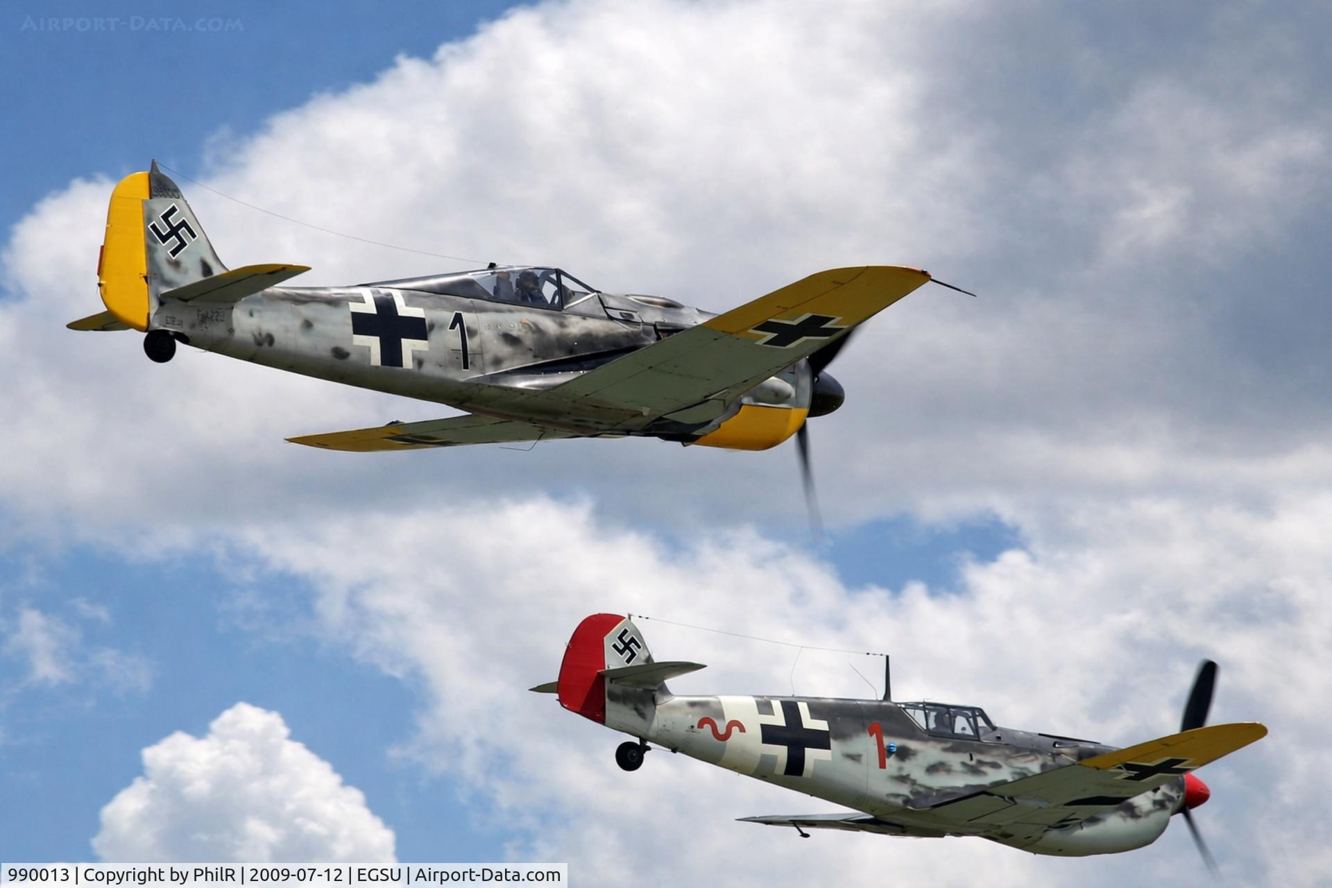 990013, , 990013 Focke Wulf FW-190 and HA1112 M1LBouchon C4K-102 Duxford 
