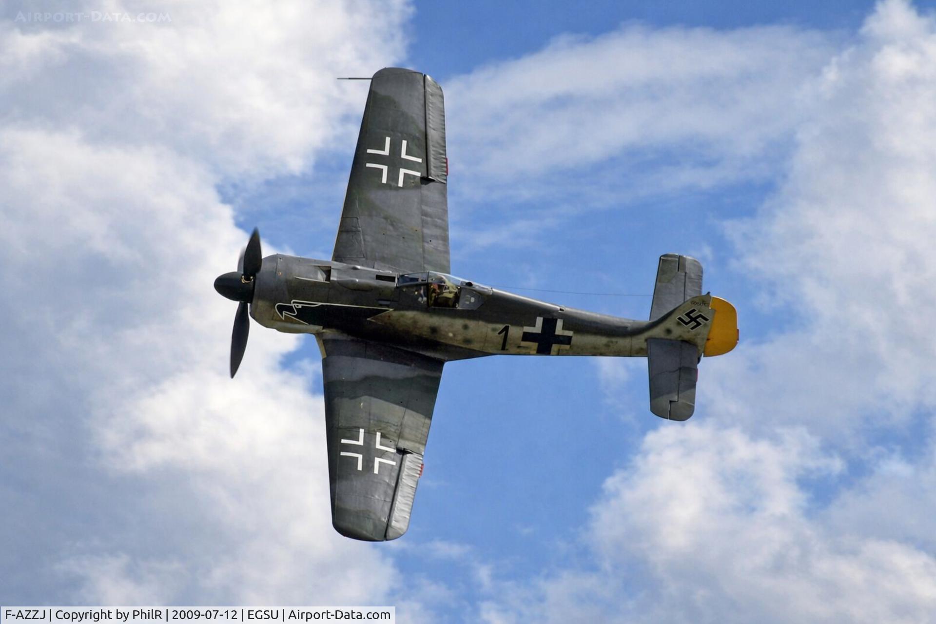 F-AZZJ, Flugwerk Fw 190-A8/N Replica C/N 990013, 990013 F-AZZJ Focke Wulf FW-190 Luftwaffe Duxford 
