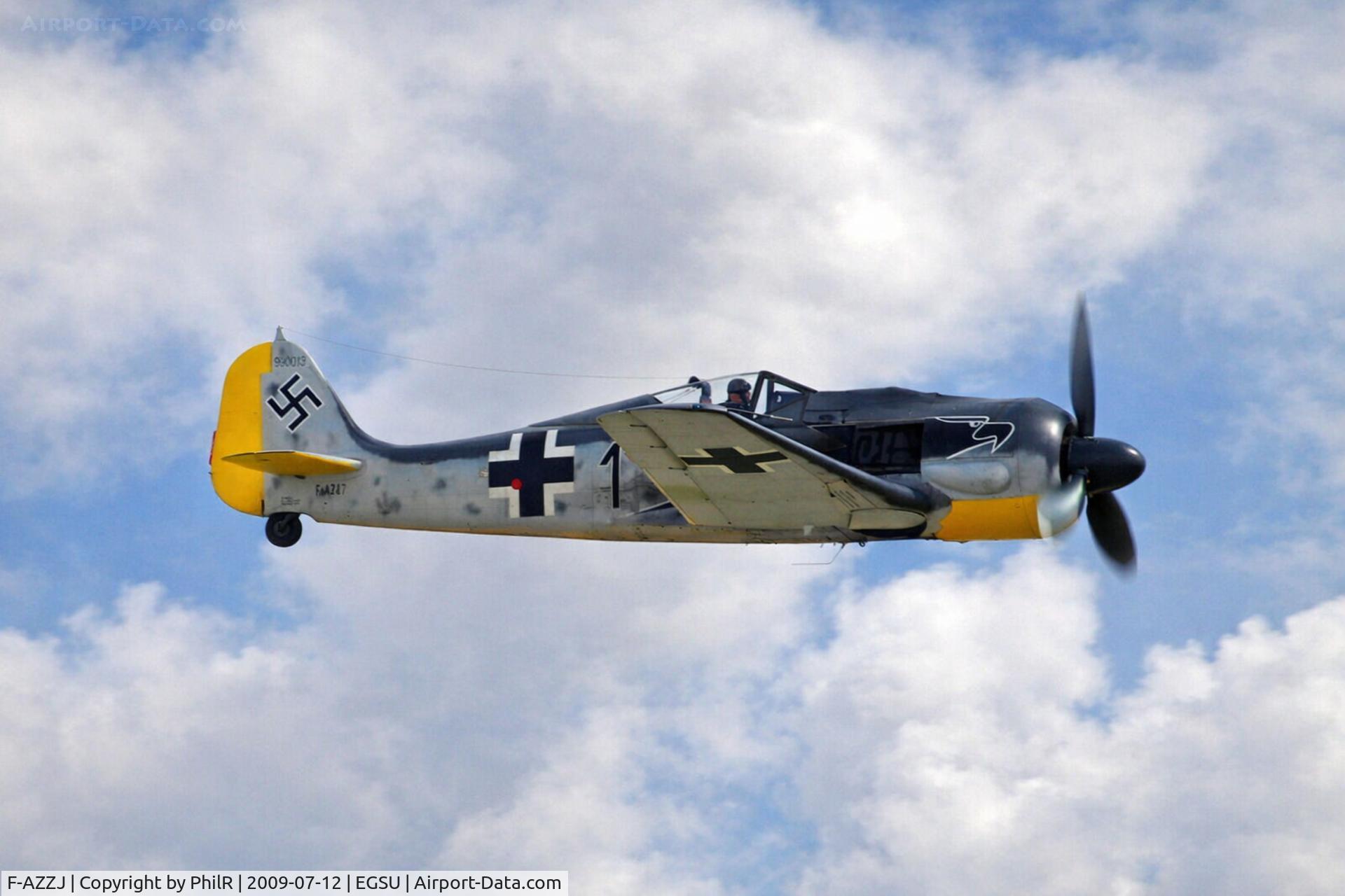 F-AZZJ, Flugwerk Fw 190-A8/N Replica C/N 990013, 990013 F-AZZJ Focke Wulf FW-190 Luftwaffe Duxford 
