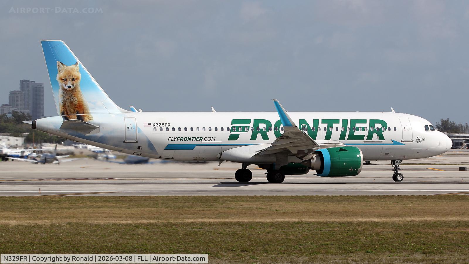 N329FR, 2018 Airbus A320-251N C/N 8135, at fll