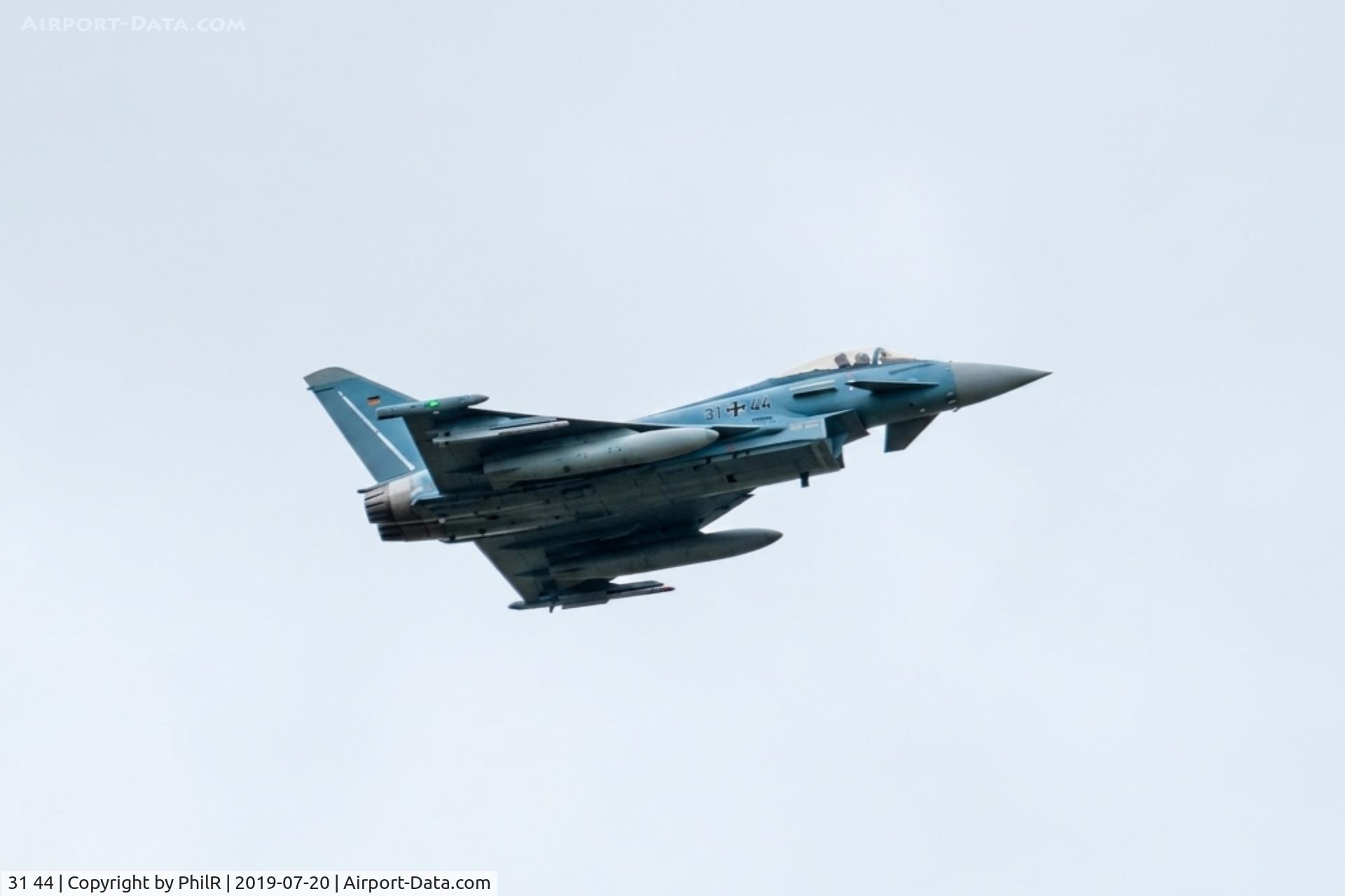 31 44, Eurofighter EF-2000 S, c/n GS0104, 31+44 Eurofighter EF2000 S GAF RIAT Fairford 
