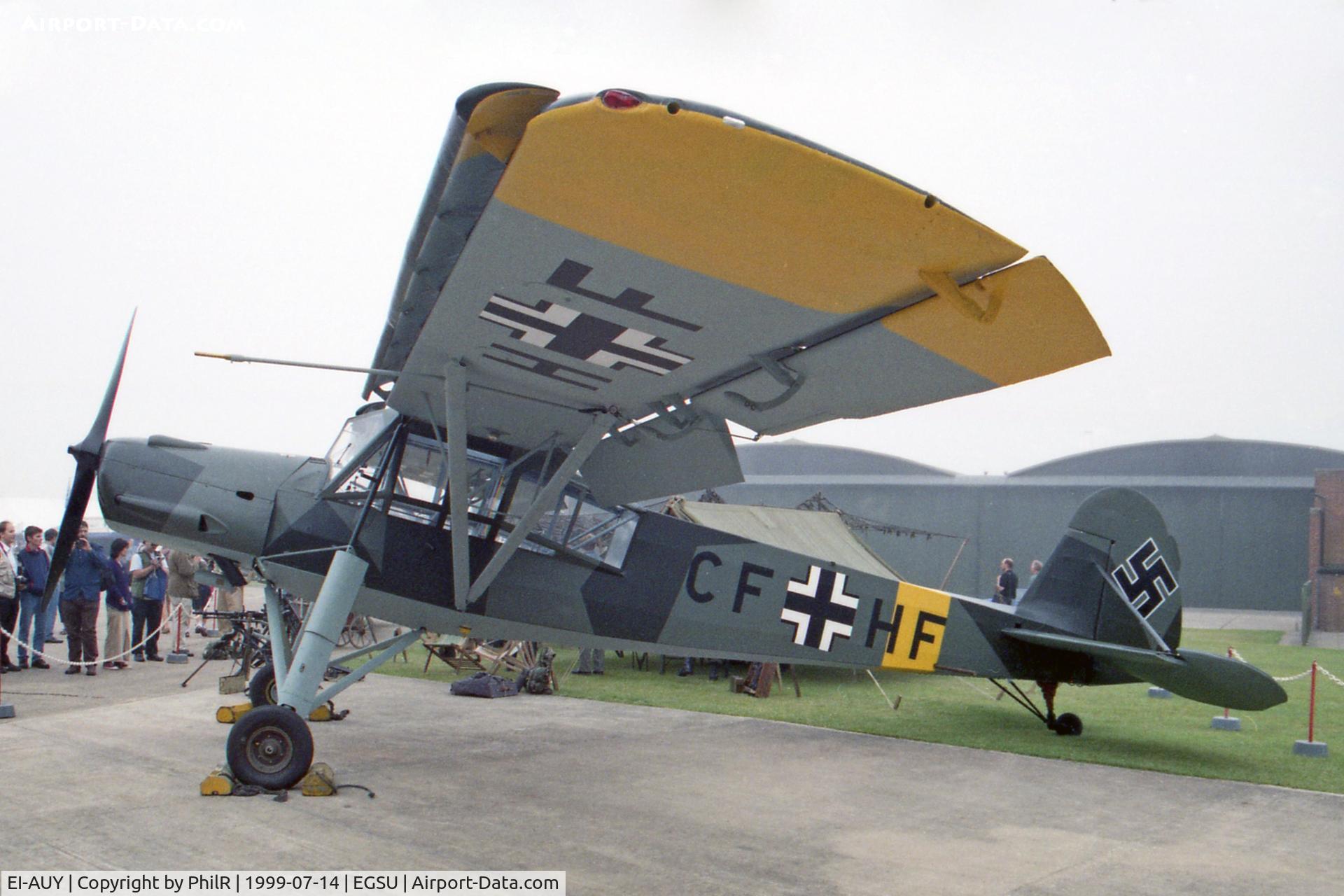 EI-AUY, 1946 Morane-Saulnier MS-502 Criquet, c/n 338, CF+HF (EI-AUY) Morane-Saulnier MS-500 Criquet (Fiesler Fi-156 Storch) Luftwaffe 

