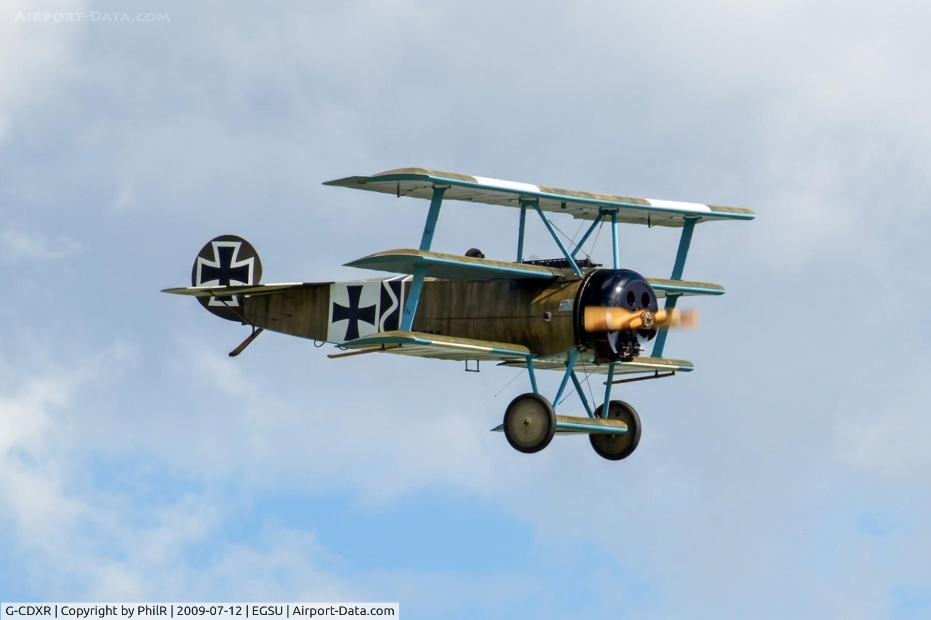 G-CDXR, 2006 Fokker Dr.1 Triplane Replica C/N PFA 238-14043, G-CDXR Fokker DR1 Flying Legends Duxford 