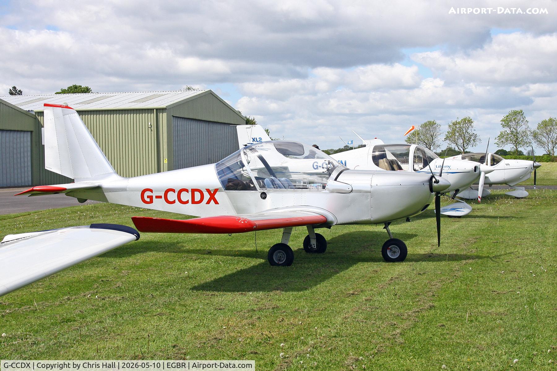 G-CCDX, 2003 Aerotechnik EV-97 Eurostar C/N PFA 315-14013, Breighton 10/05-26