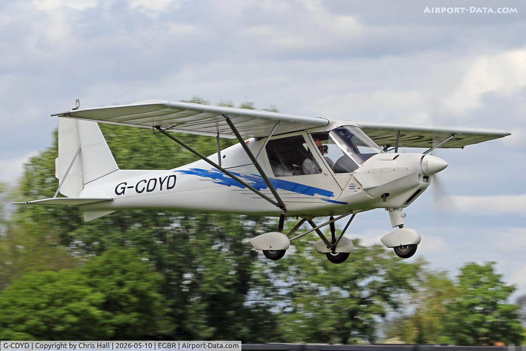 G-CDYD, 2006 Comco Ikarus C42 FB80 C/N 0604-6812, Breighton 10/05-26