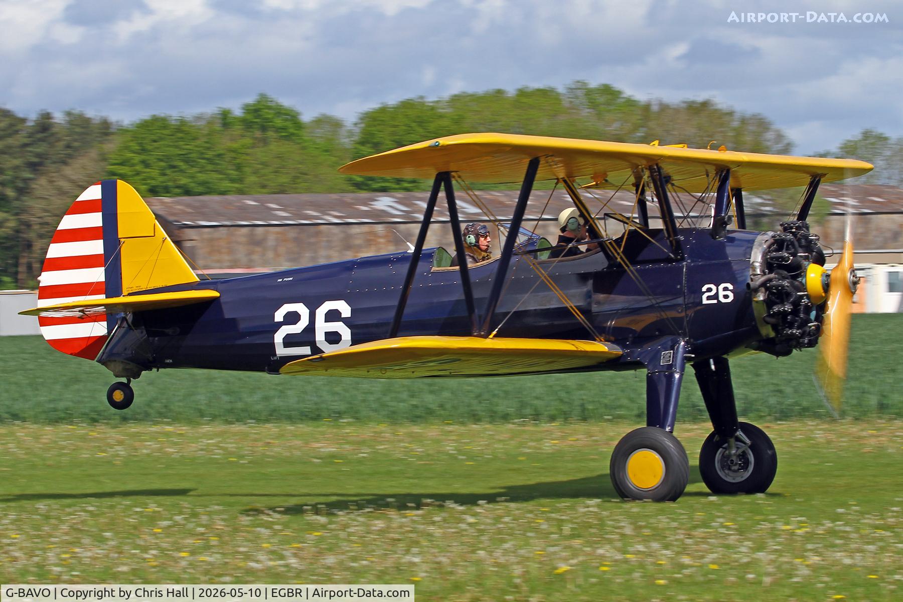 G-BAVO, 1945 Boeing PT-17 Kaydet (A75N1) C/N 3250-1405, Breighton 10/05-26