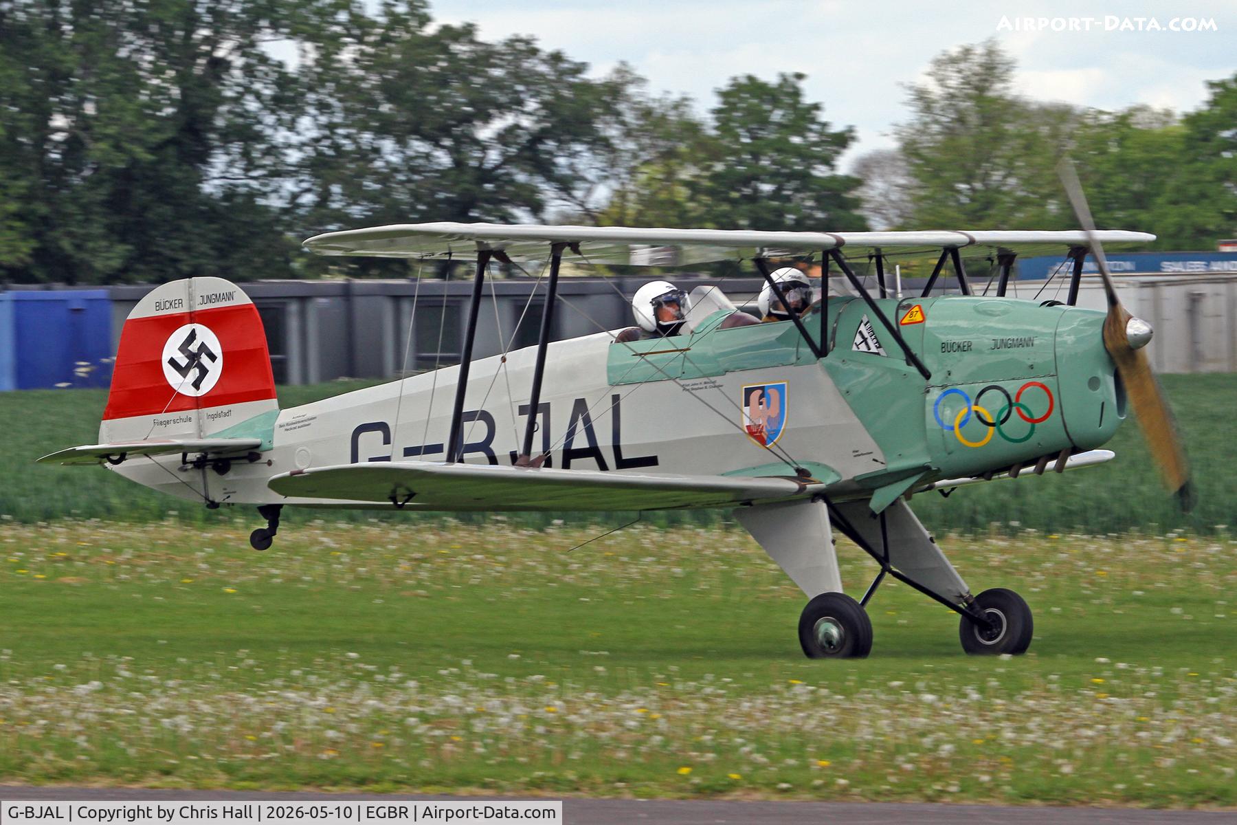 G-BJAL, 1957 Bucker 1-131E Jungmann C/N 1028, Breighton 10/05-26