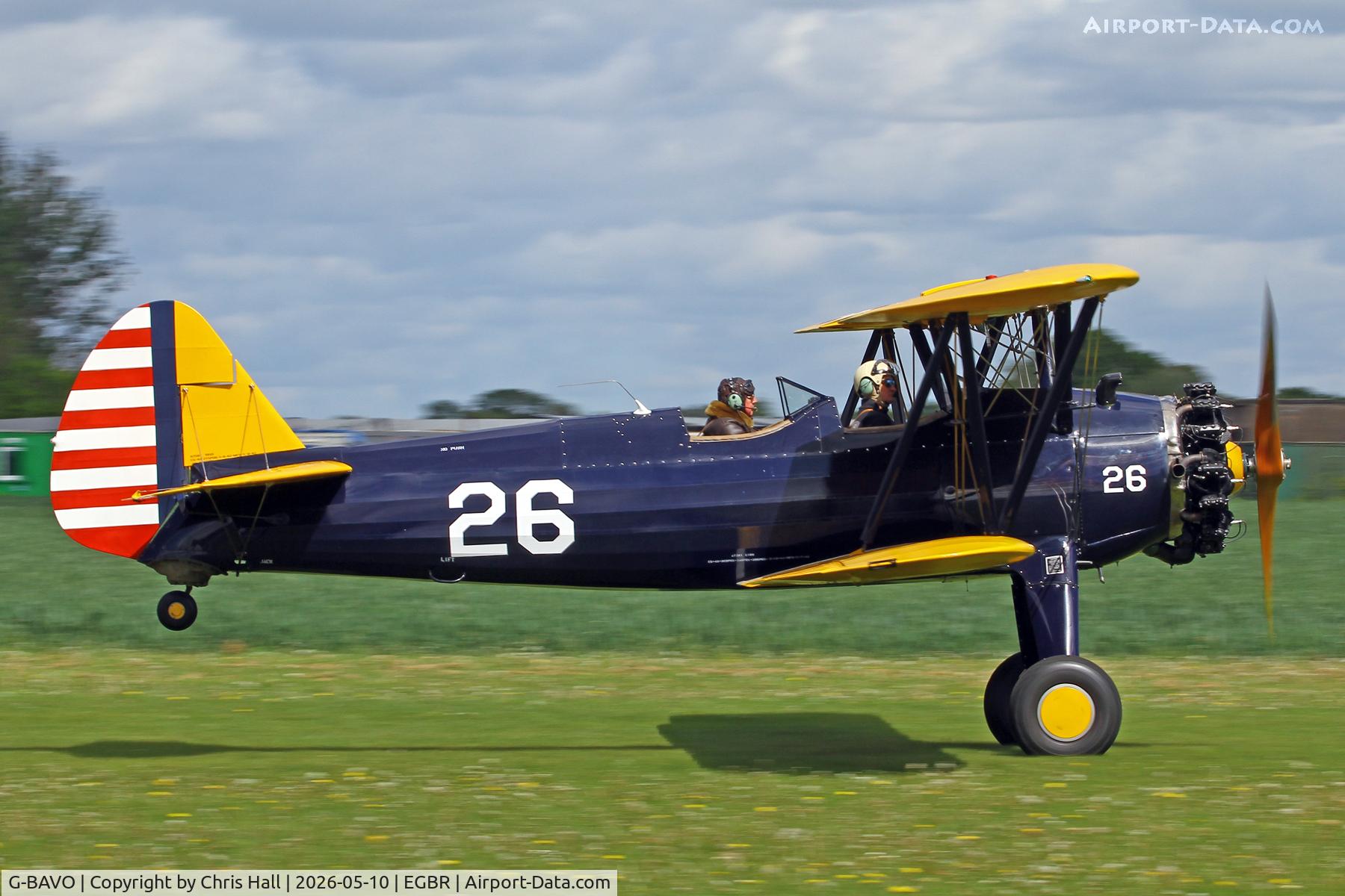 G-BAVO, 1945 Boeing PT-17 Kaydet (A75N1) C/N 3250-1405, Breighton 10/05-26