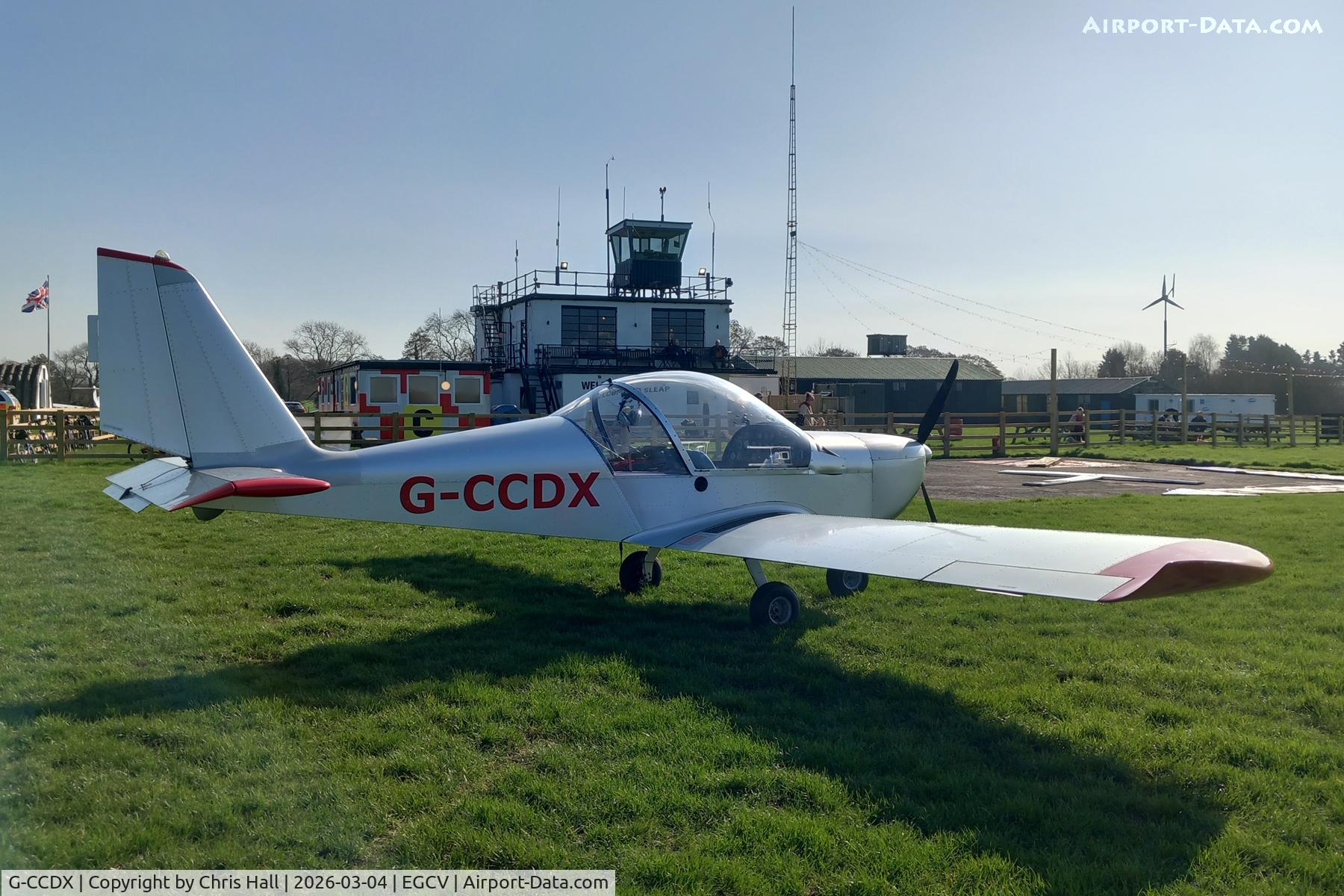 G-CCDX, 2003 Aerotechnik EV-97 Eurostar C/N PFA 315-14013, At Sleap in my EV-97