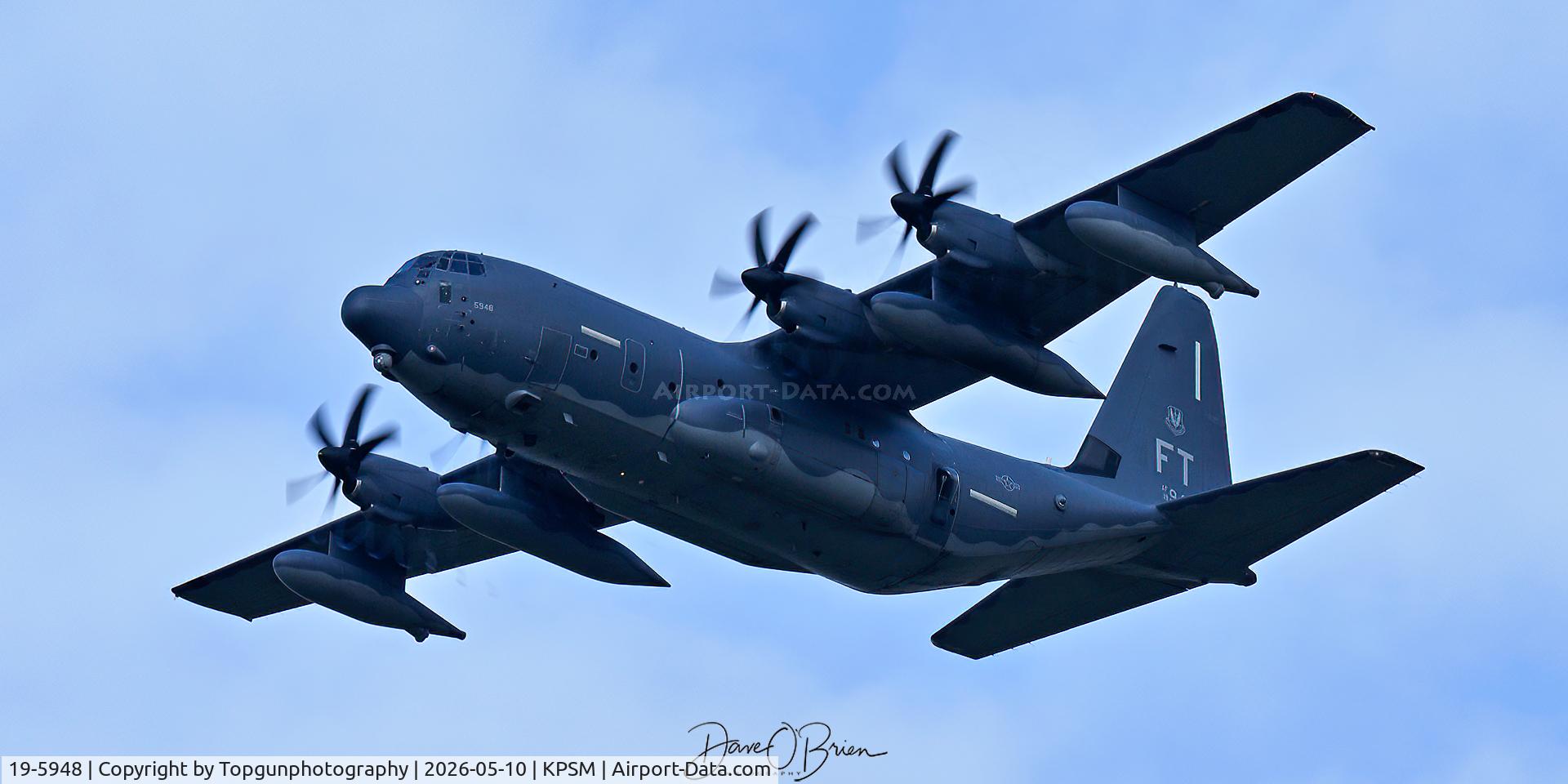 19-5948, 2020 Lockheed Martin HC-130J Hercules C/N 382-5948, CROWN72 departing RW16